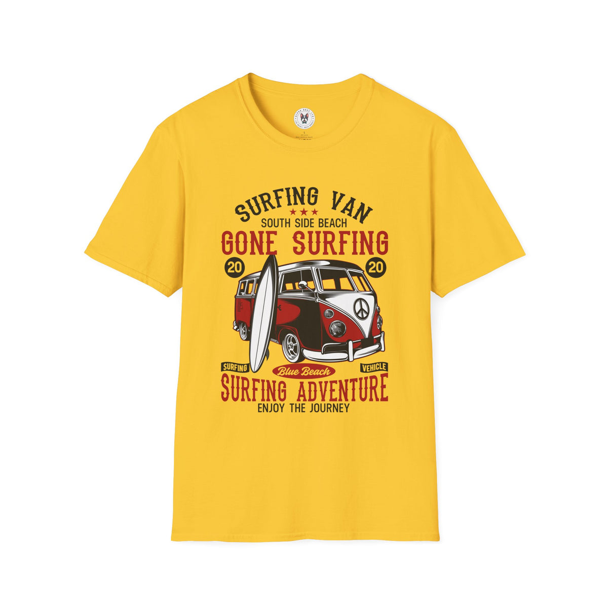 "SURFING VAN GONE SURFING SURFING ADVENTURE" Unisex Soft style T-Shirt