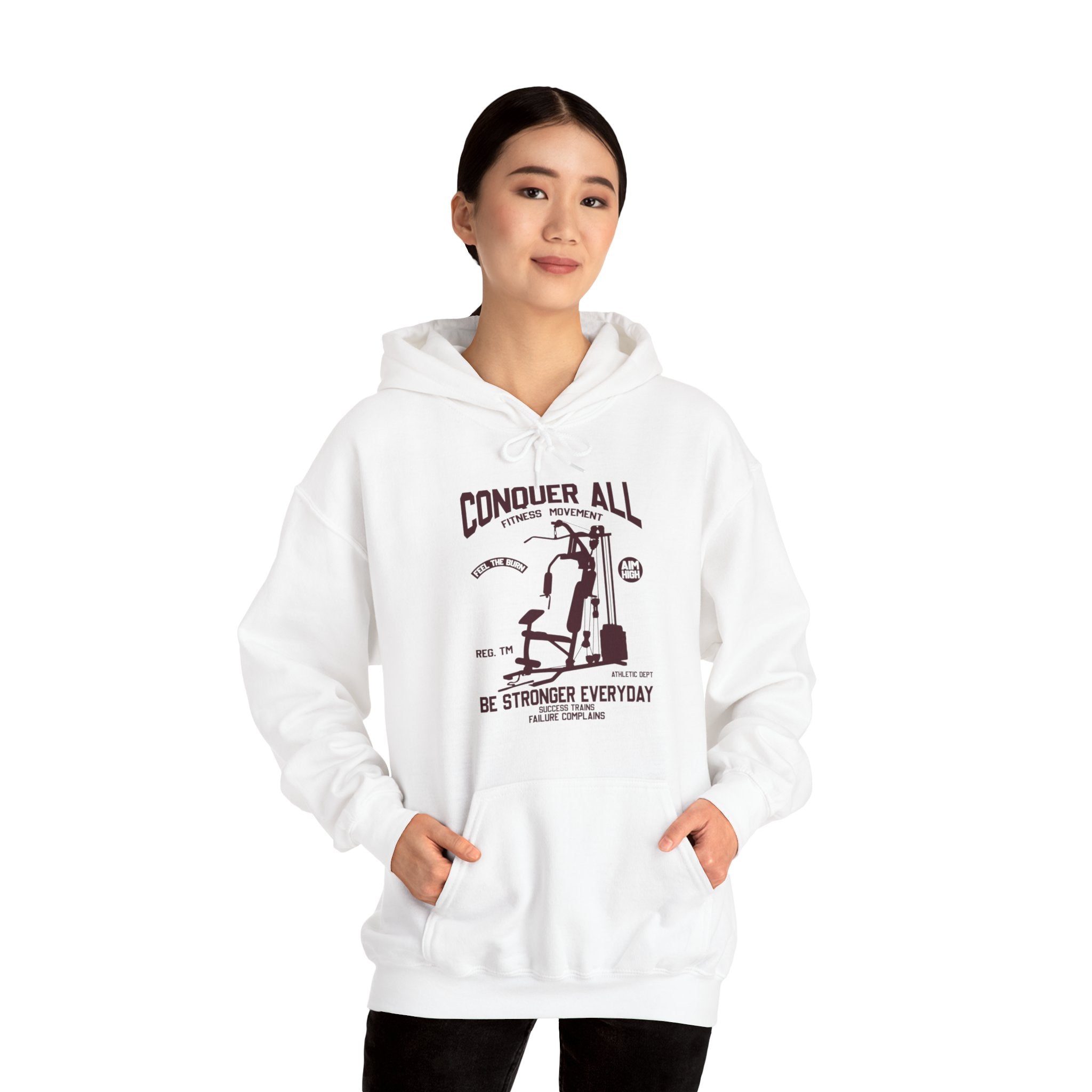 "Conquer All Be Stronger Everyday" Unisex Heavy Blend™ Hooded Sweatshirt