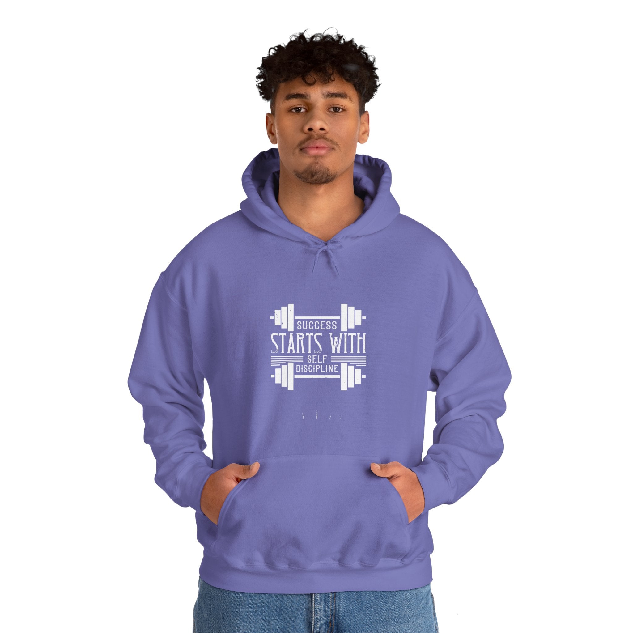 "Success Starts With Self Discipline" Unisex Heavy Blend™ Hooded Sweatshirt