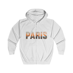 PARIS Unisex Full Zip Hoodie