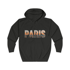 PARIS Unisex Full Zip Hoodie