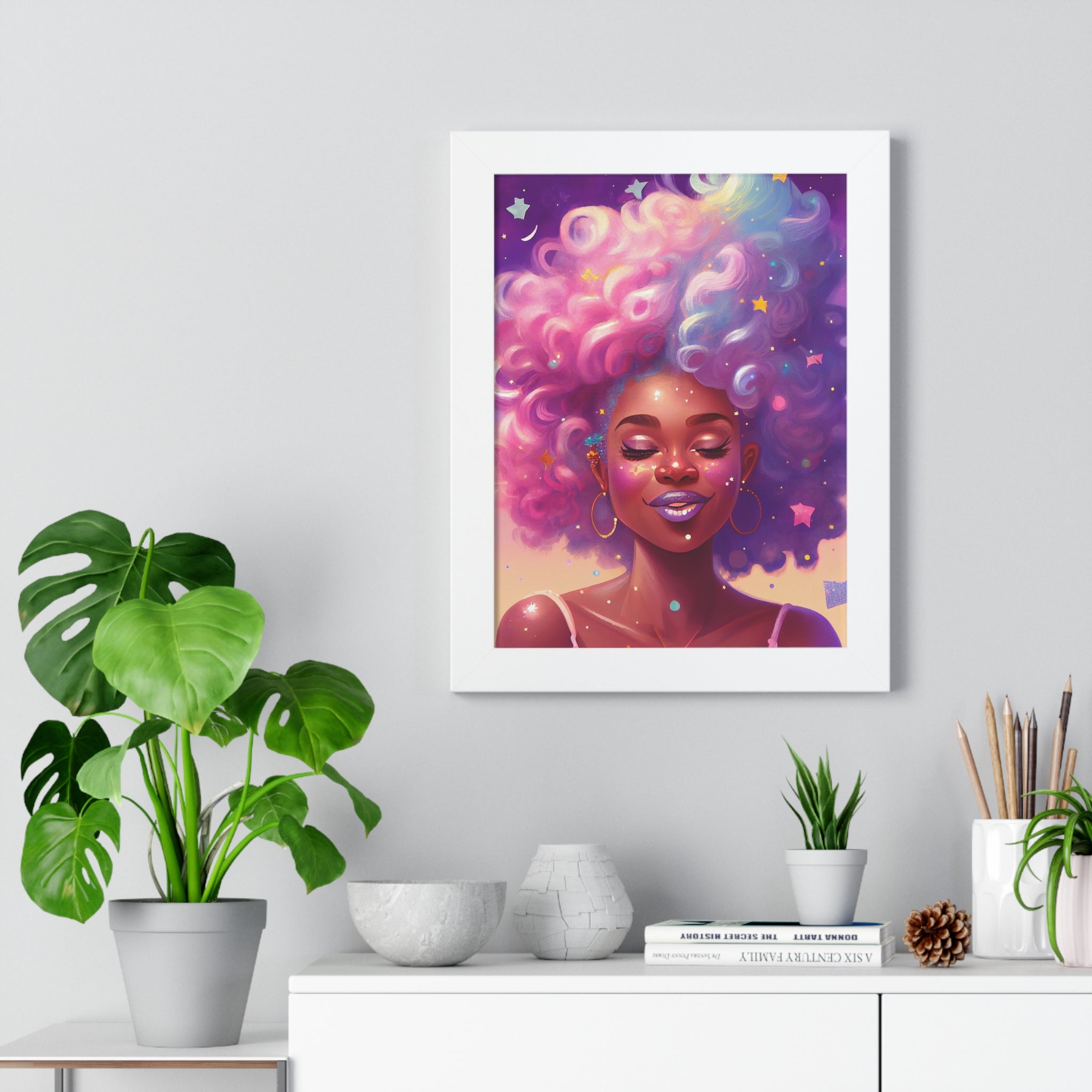 "BLACK GIRL MAGIC" Framed Vertical Poster