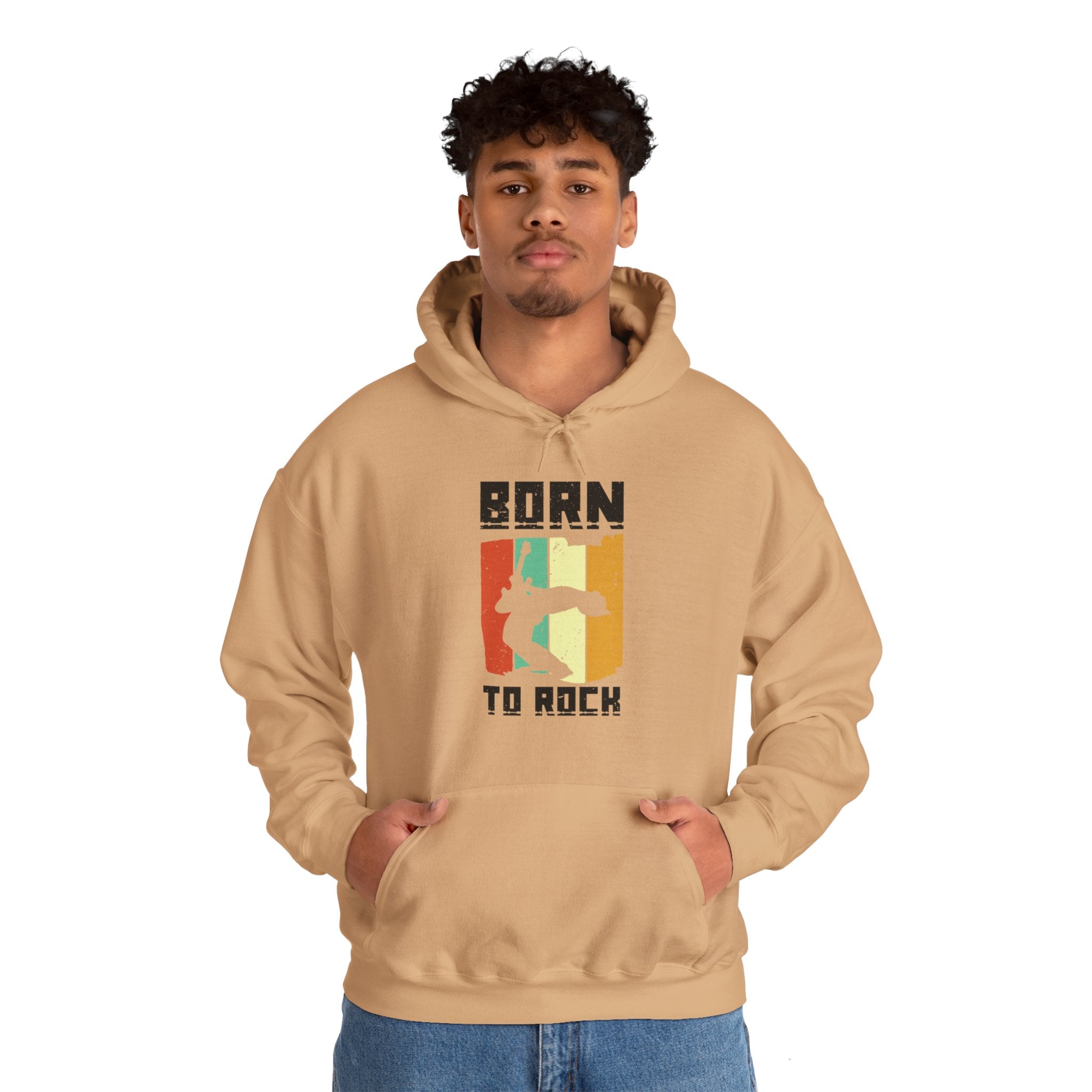 "Born To Rock"  Unisex Heavy Blend™ Hooded Sweatshirt