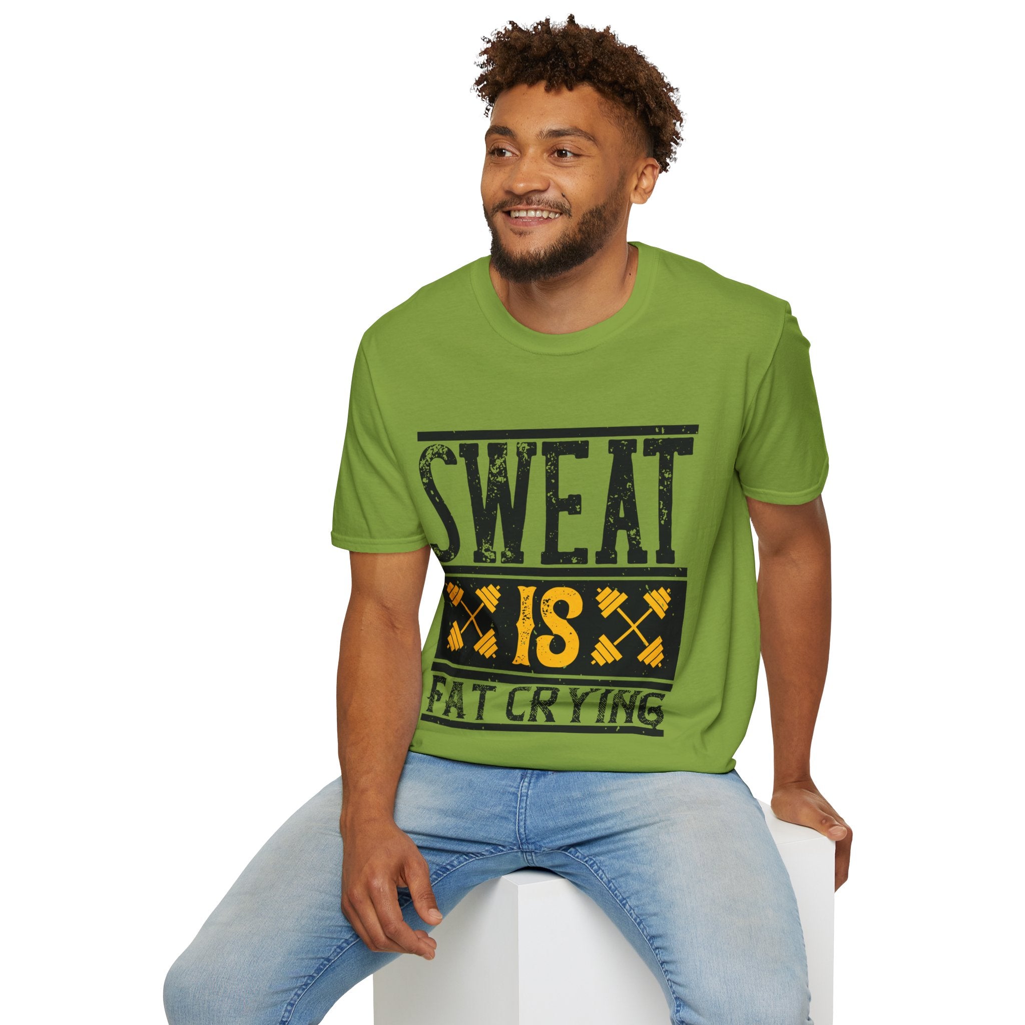 "Sweat Is Fat Crying"  Unisex Soft style T-Shirt