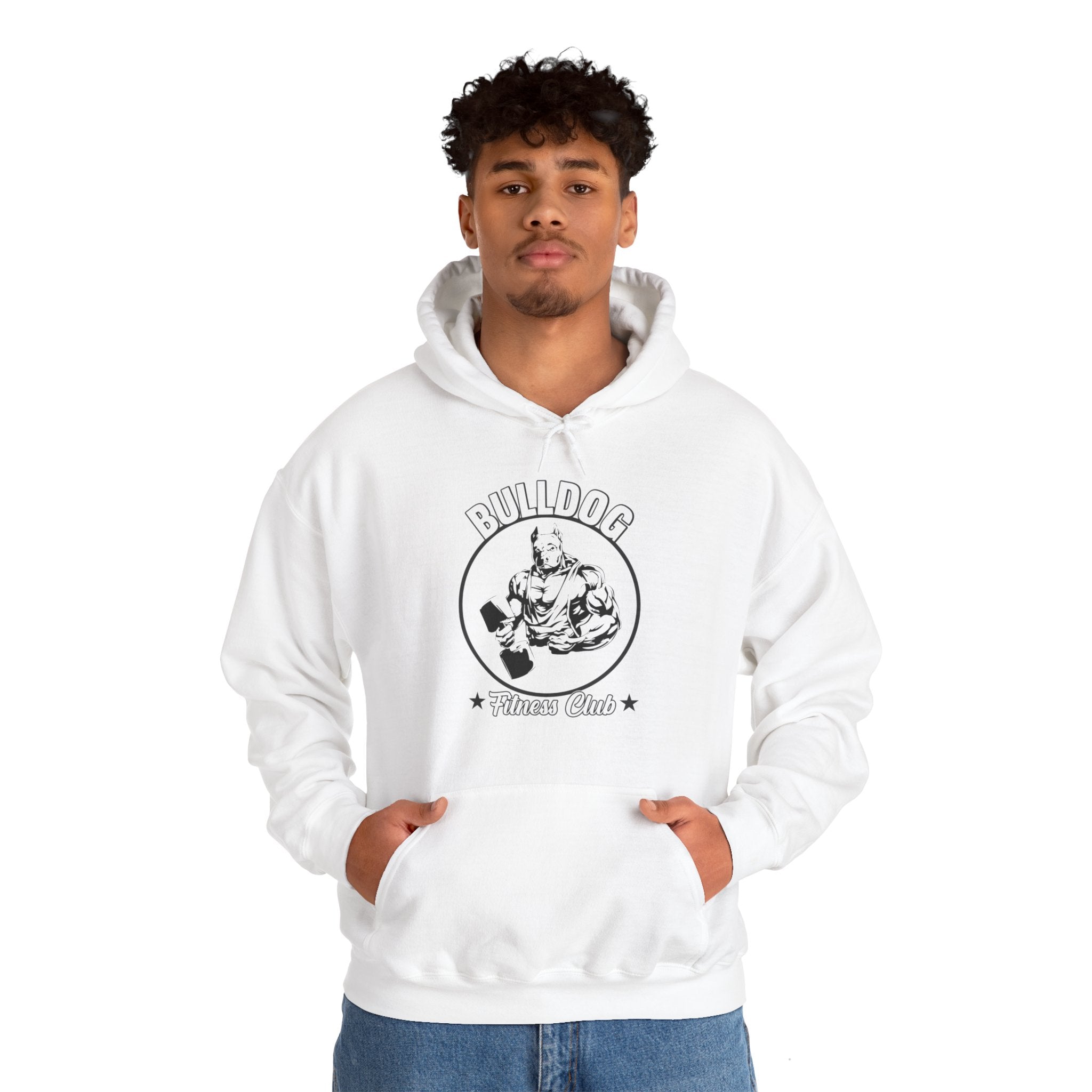 "BullDog Fitness Club"  Unisex Heavy Blend™ Hooded Sweatshirt