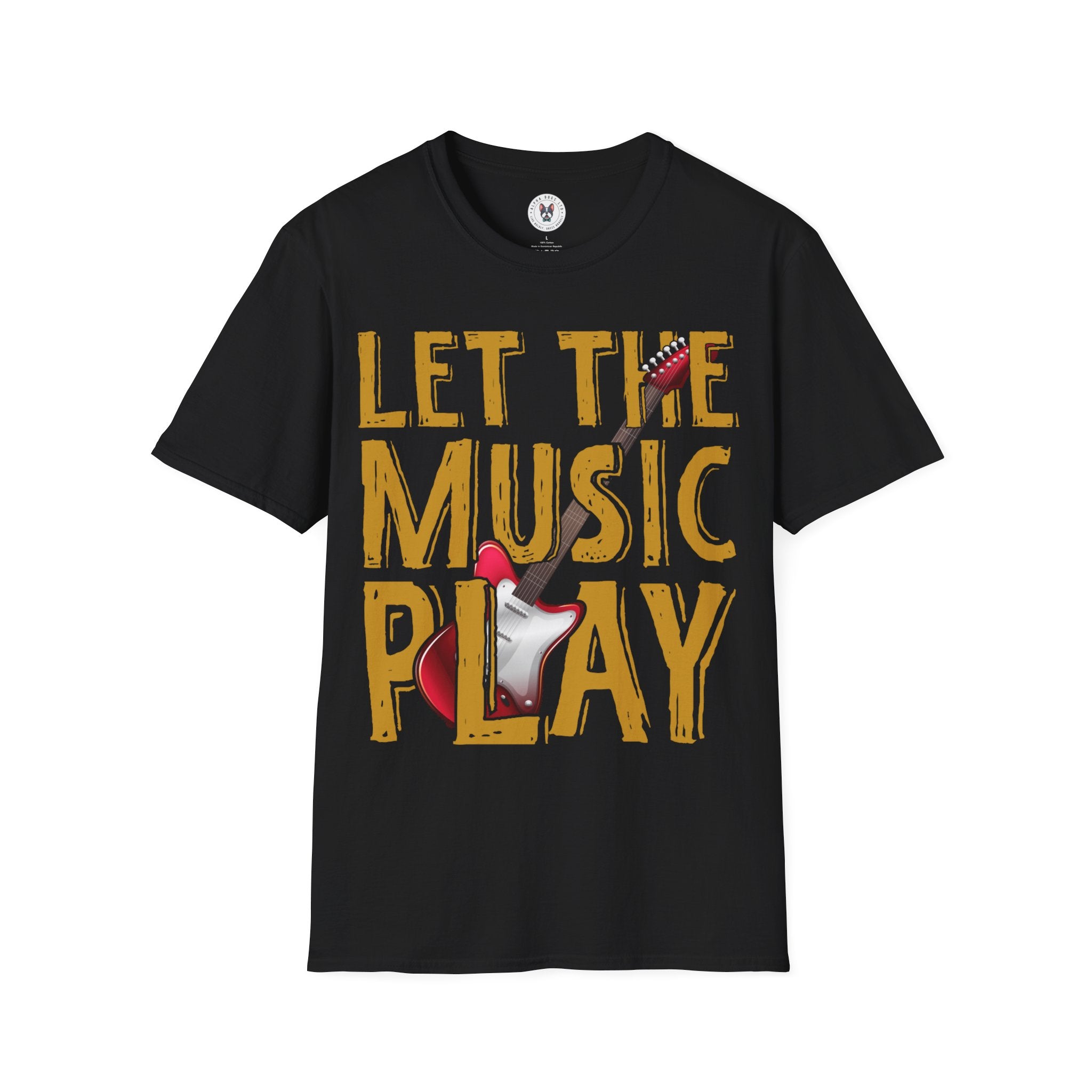 "Let The Music Play" Unisex Soft style T-Shirt