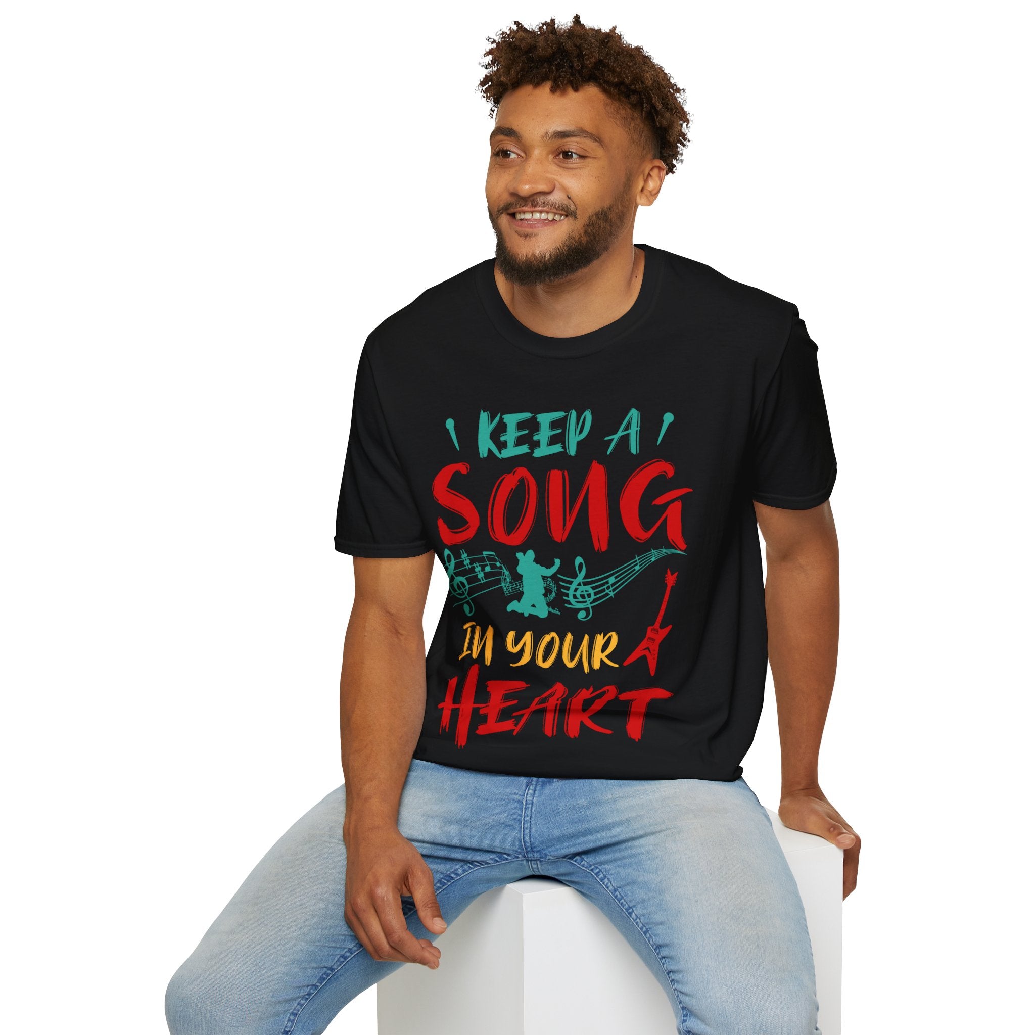 "Keep A Song In Your Heart" Unisex Soft style T-Shirt