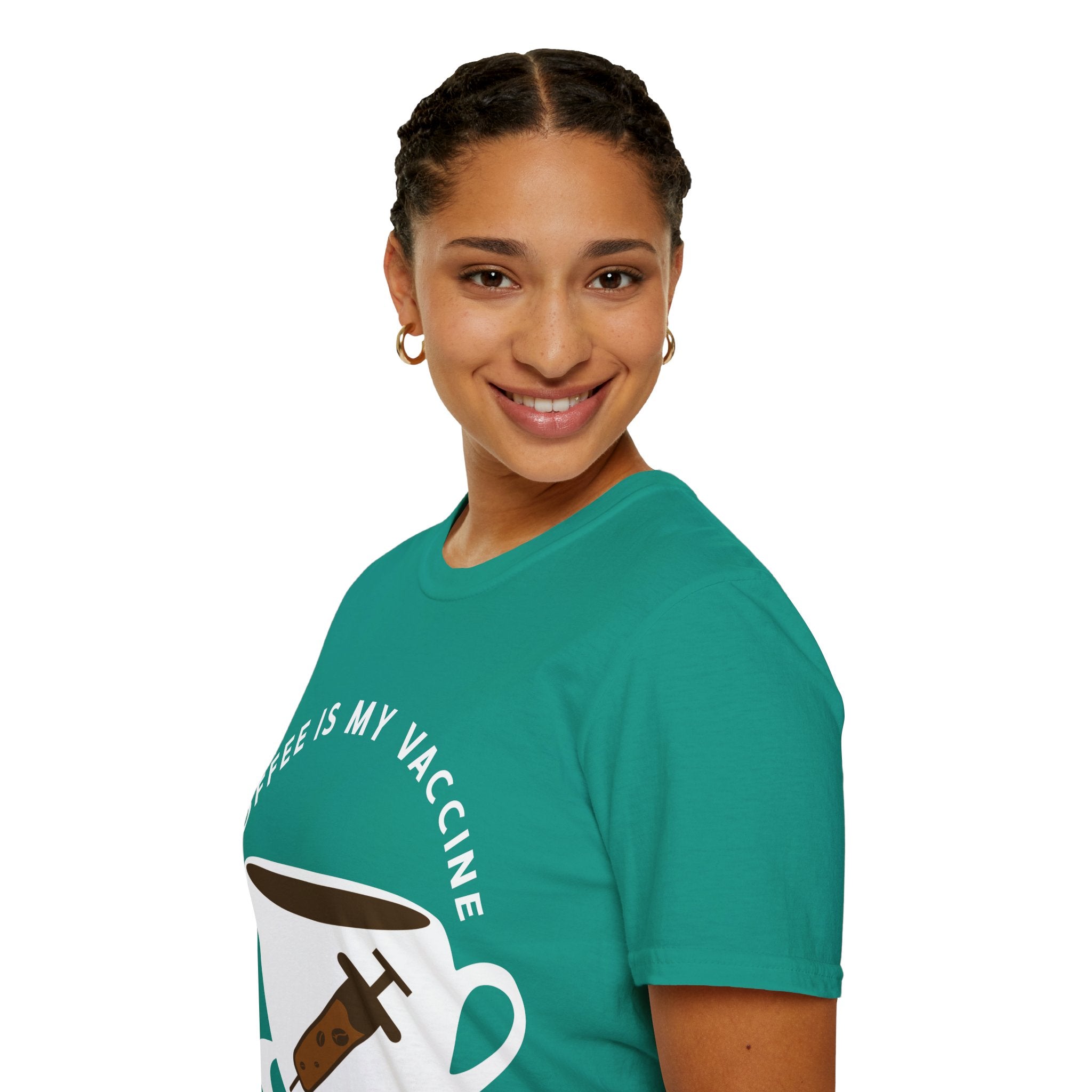 "COFFEE IS MY VACCINE" Unisex Soft style T-Shirt