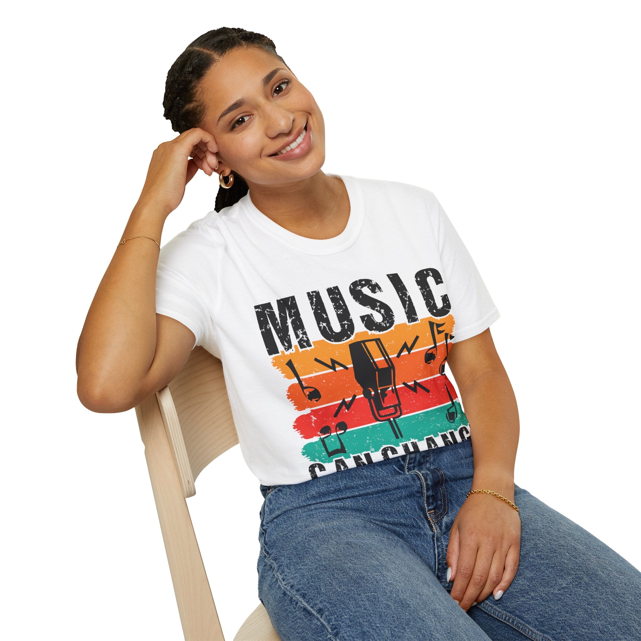 "Music Can Change The World" Unisex Soft style T-Shirt