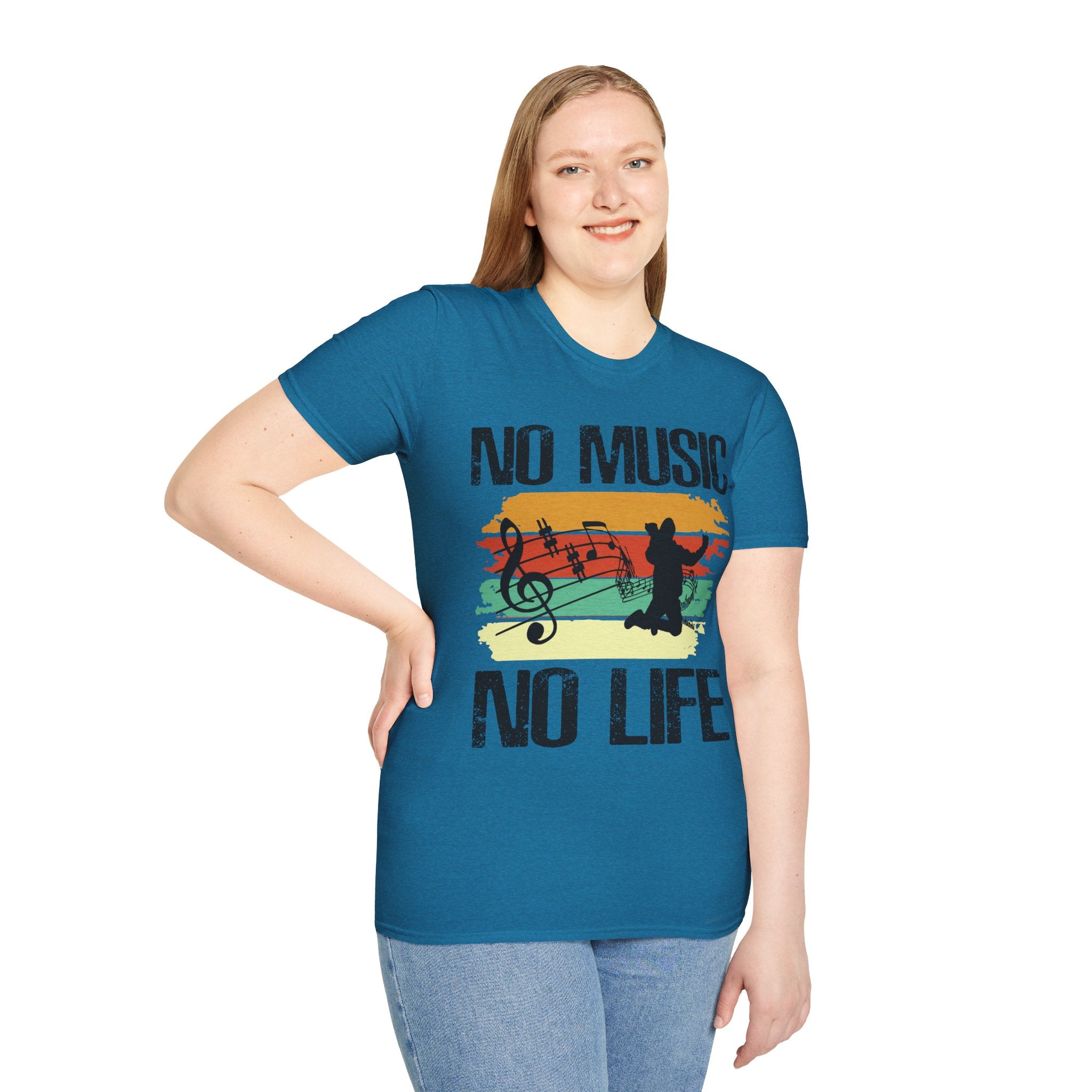 "No Music No Life"  Unisex Soft style T-Shirt