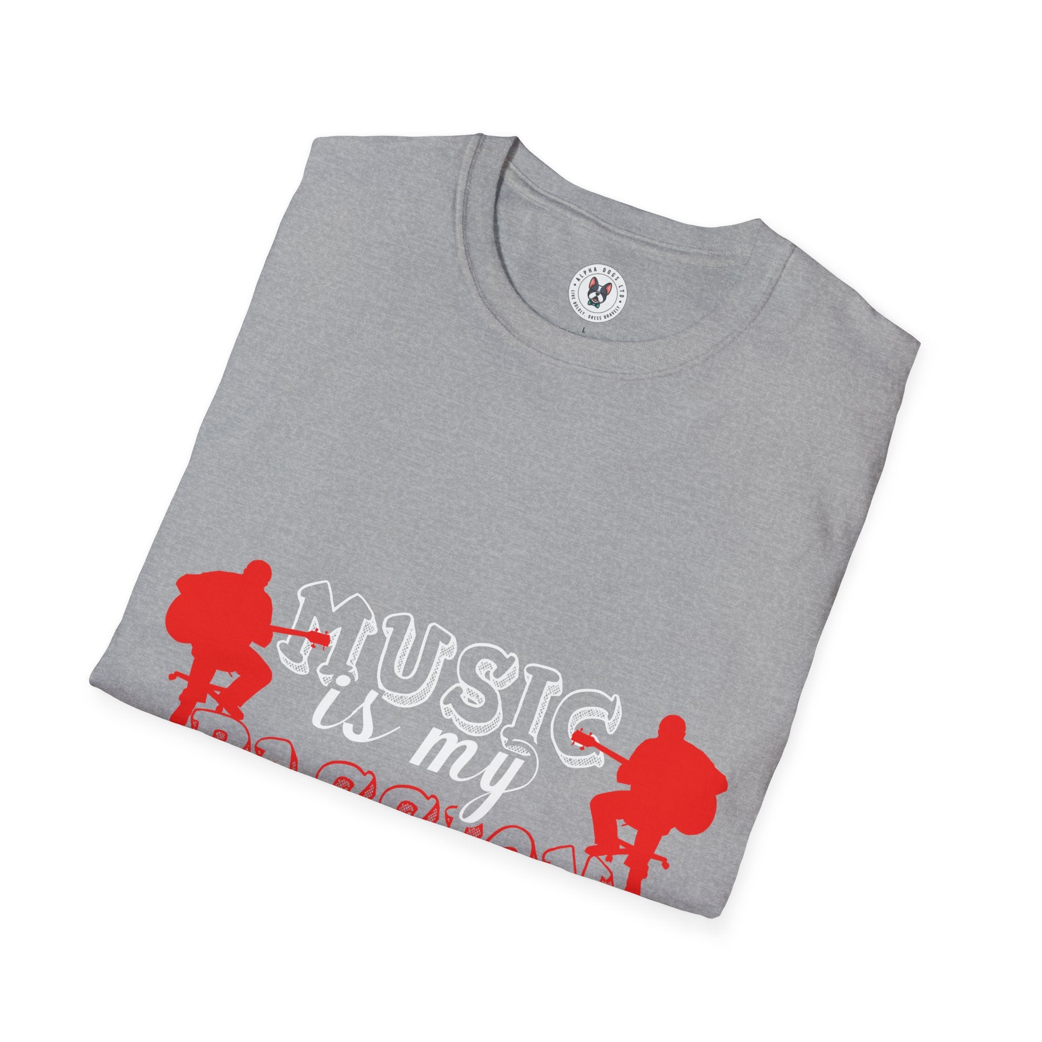 "Music Is My Passion And You" Unisex Soft style T-Shirt