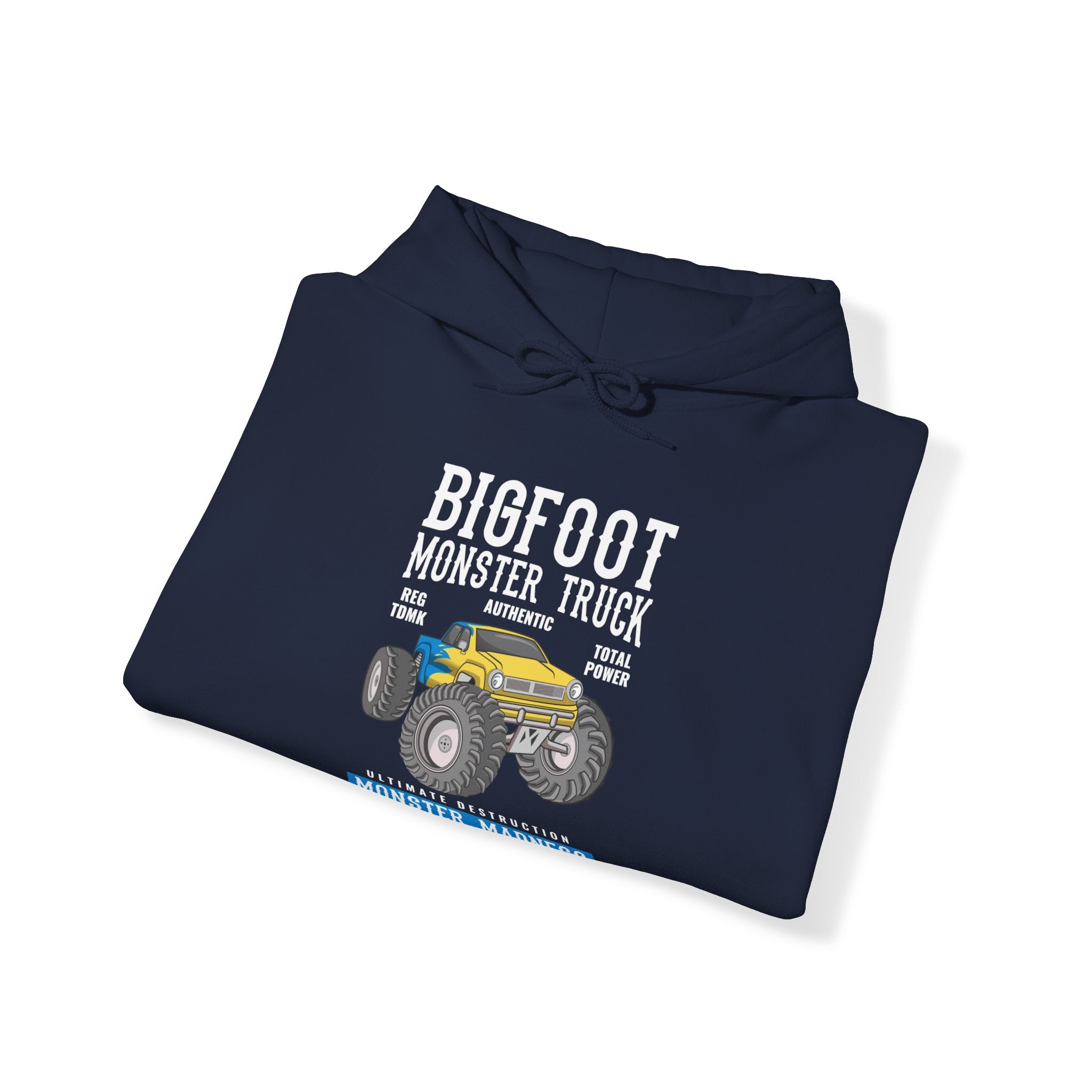 "BIGFOOT MONSTER TRUCK MONSTER MADNESS" Unisex Heavy Blend™ Hooded Sweatshirt