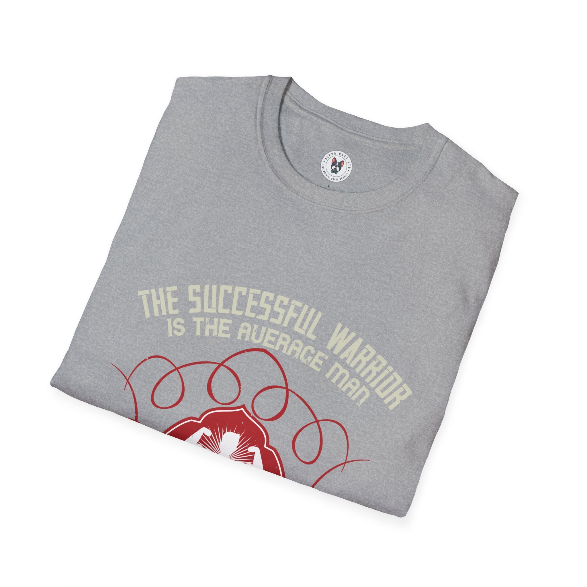 "The successful warrior is the average man, with laser-like focus" Unisex Soft style T-Shirt