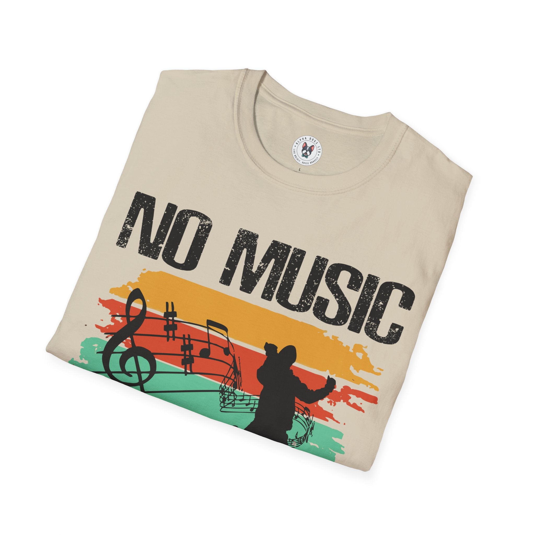 "No Music No Life"  Unisex Soft style T-Shirt