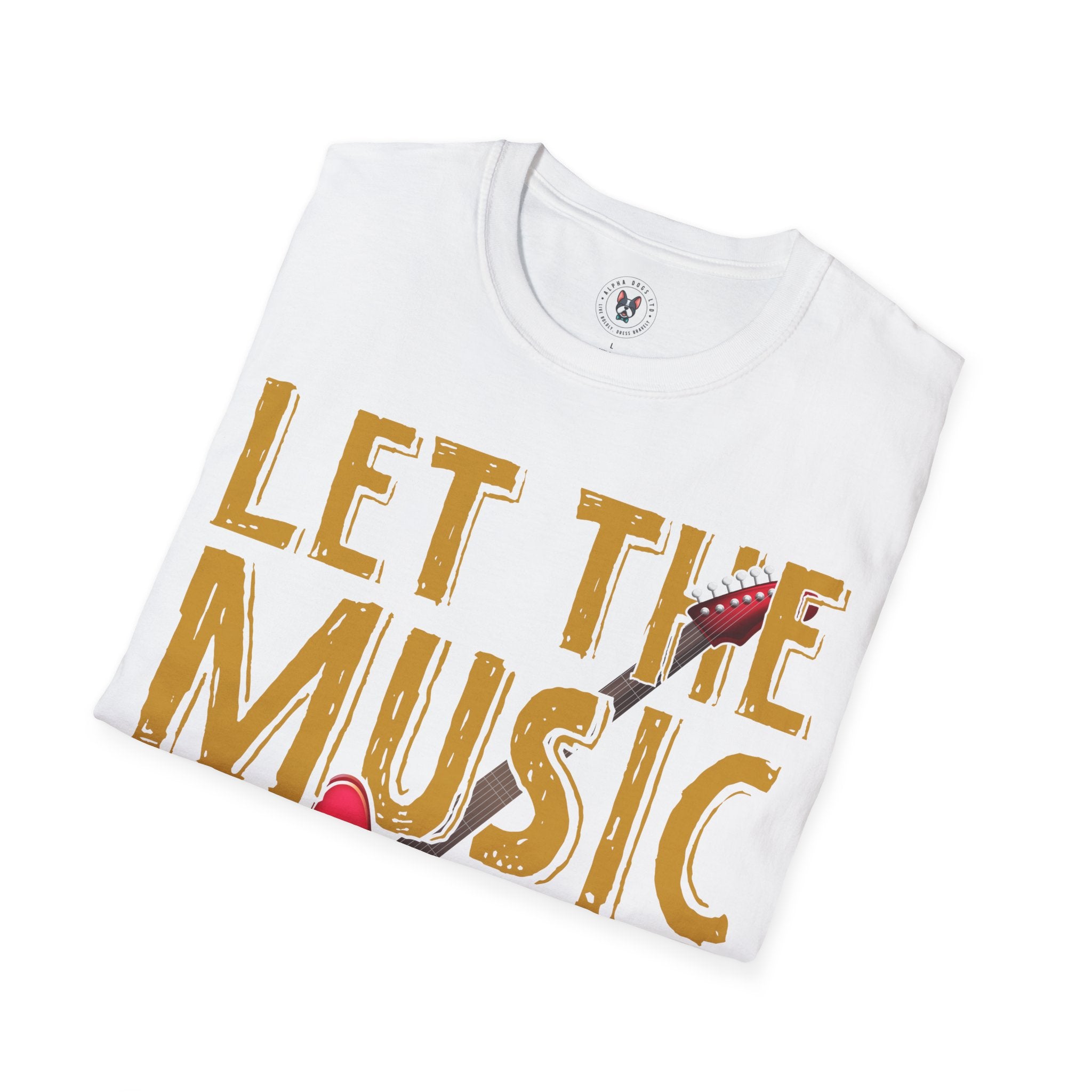 "Let The Music Play" Unisex Soft style T-Shirt