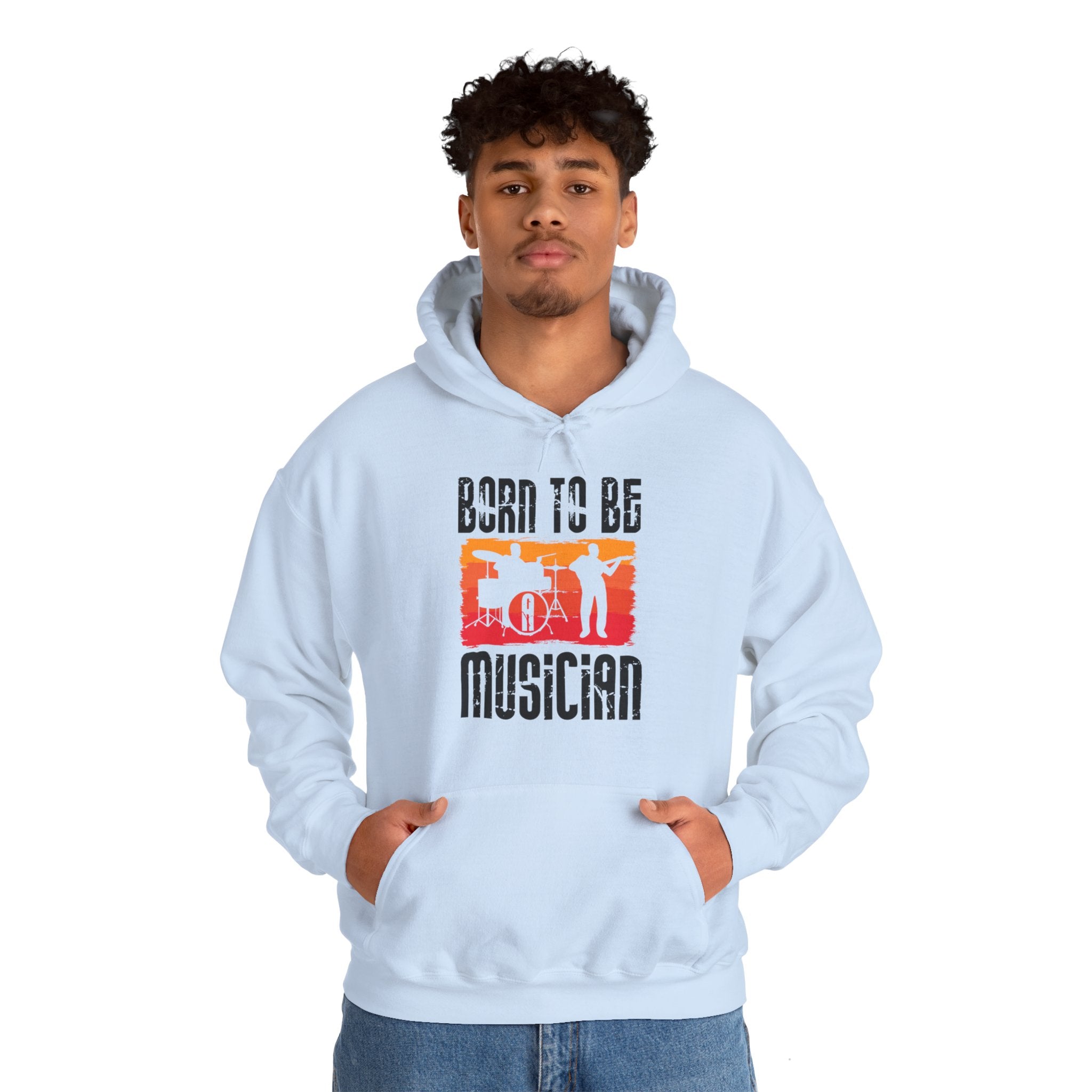 "Born To Be Musician"   Unisex Heavy Blend™ Hooded Sweatshirt