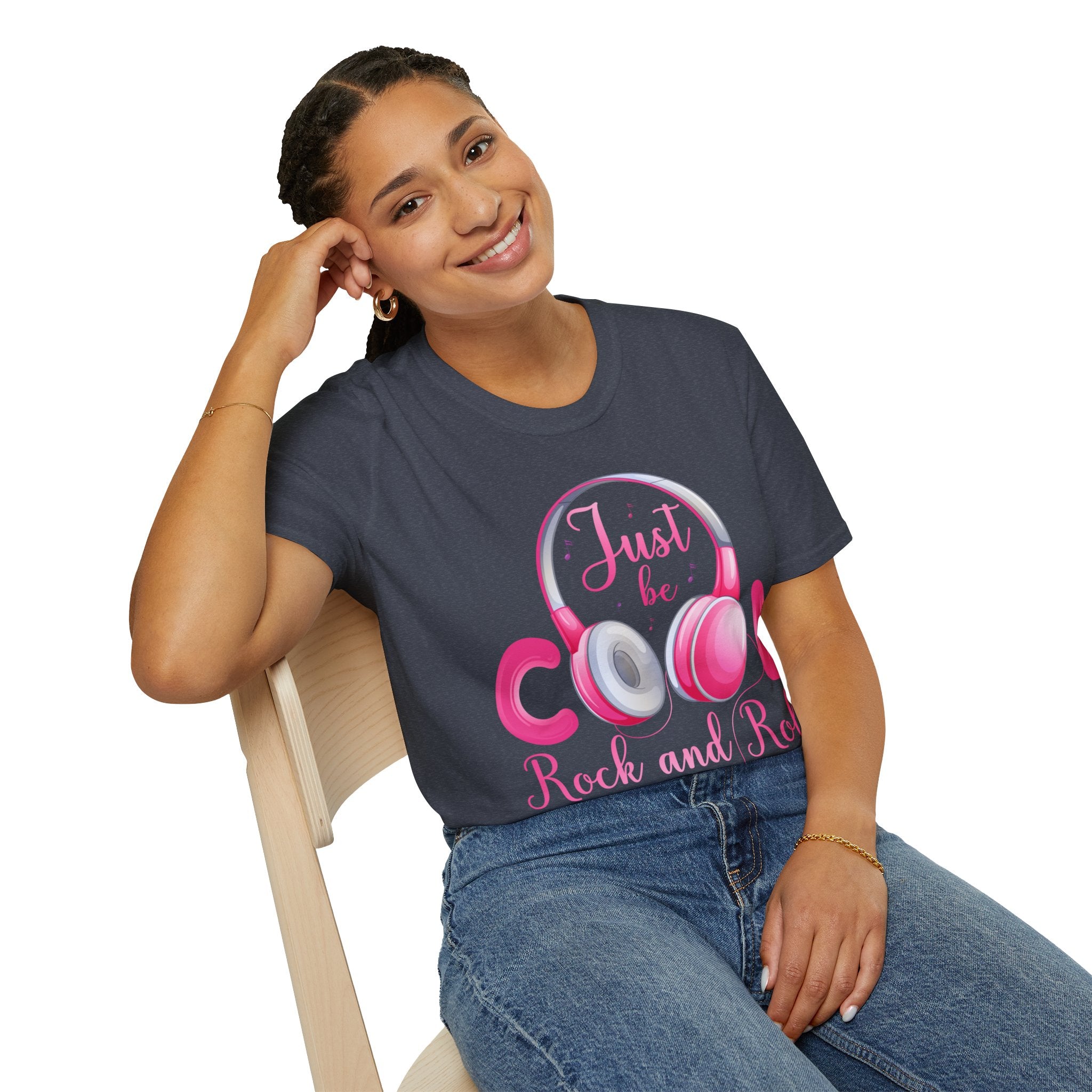 "Just Be Cool And Rock" Unisex Soft style T-Shirt