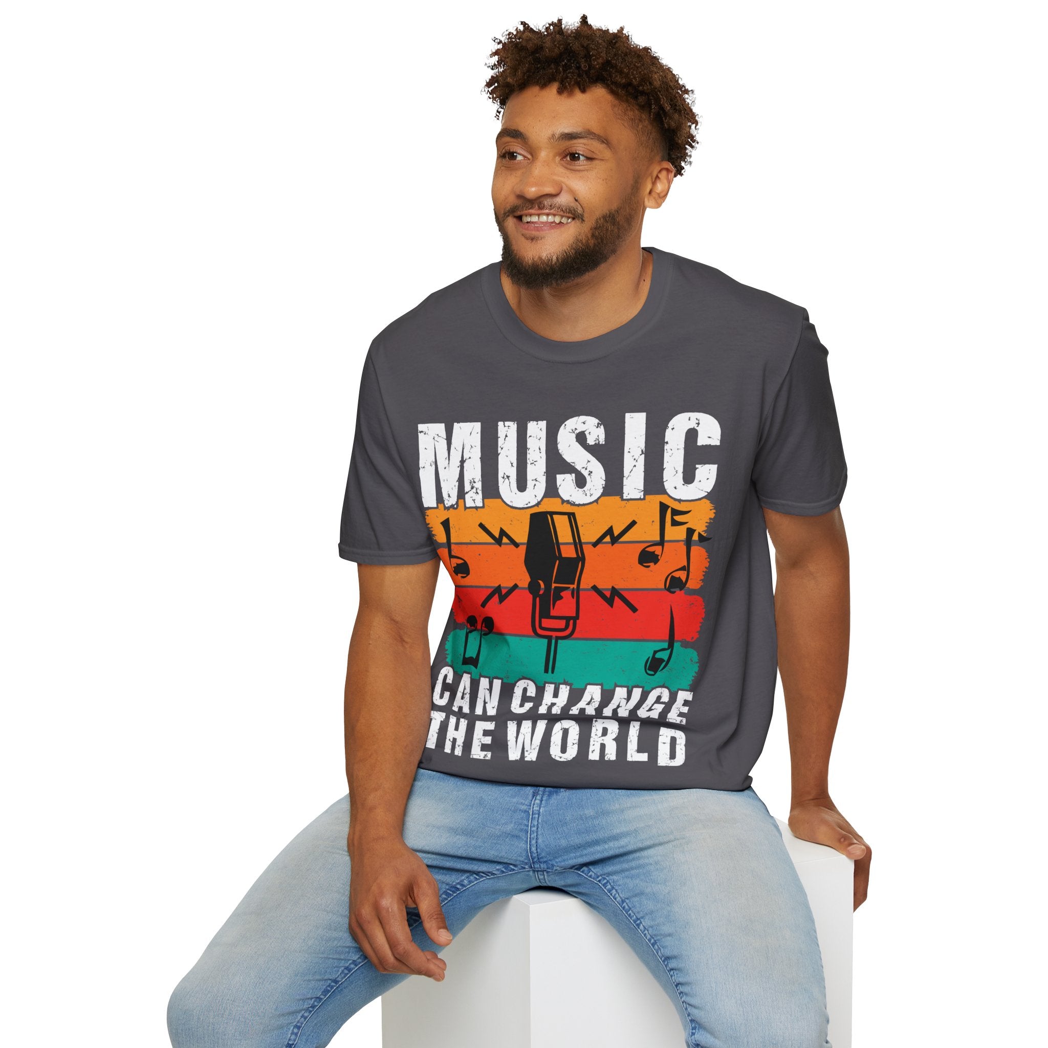 "Music Can Change The World" Unisex Soft style T-Shirt