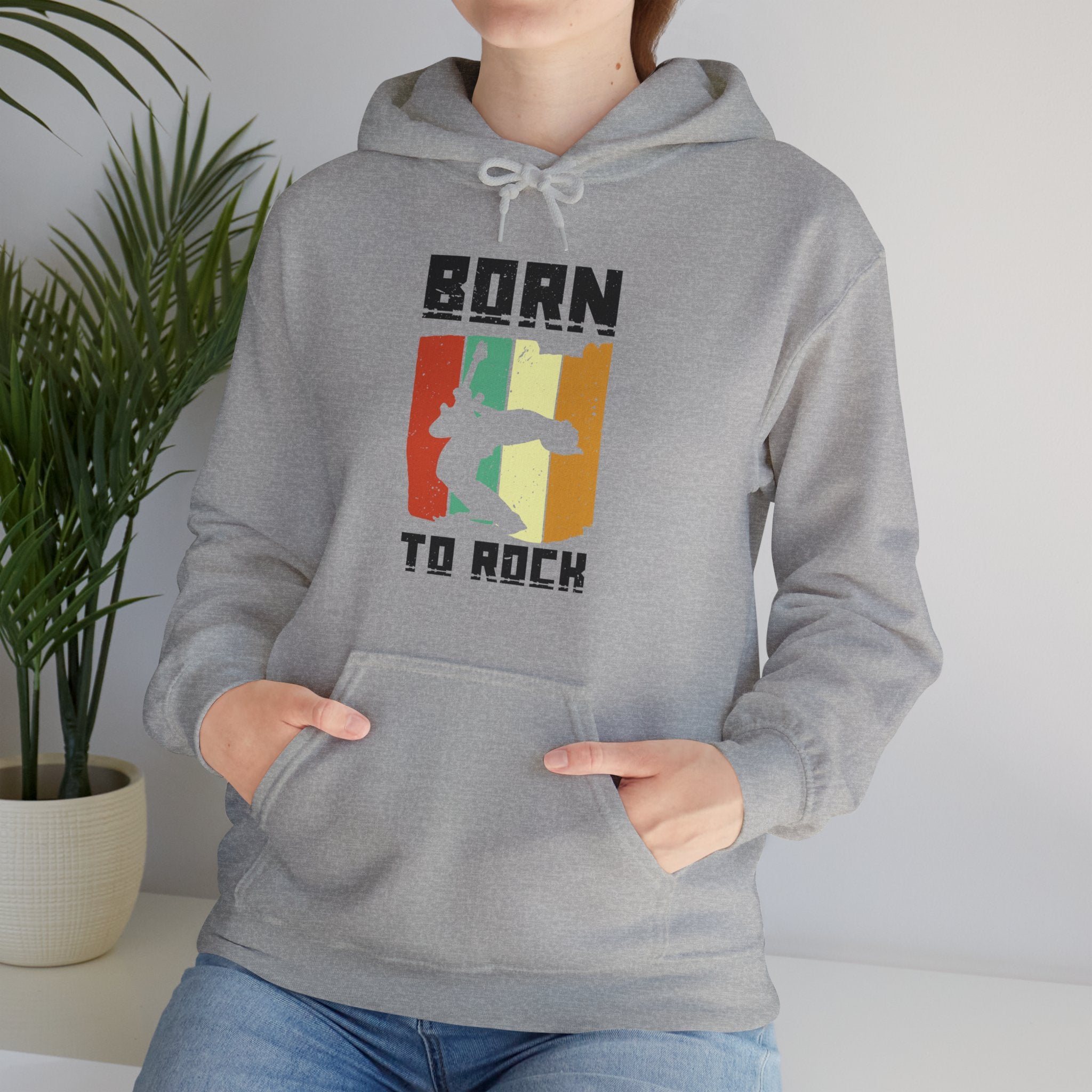 "Born To Rock"  Unisex Heavy Blend™ Hooded Sweatshirt