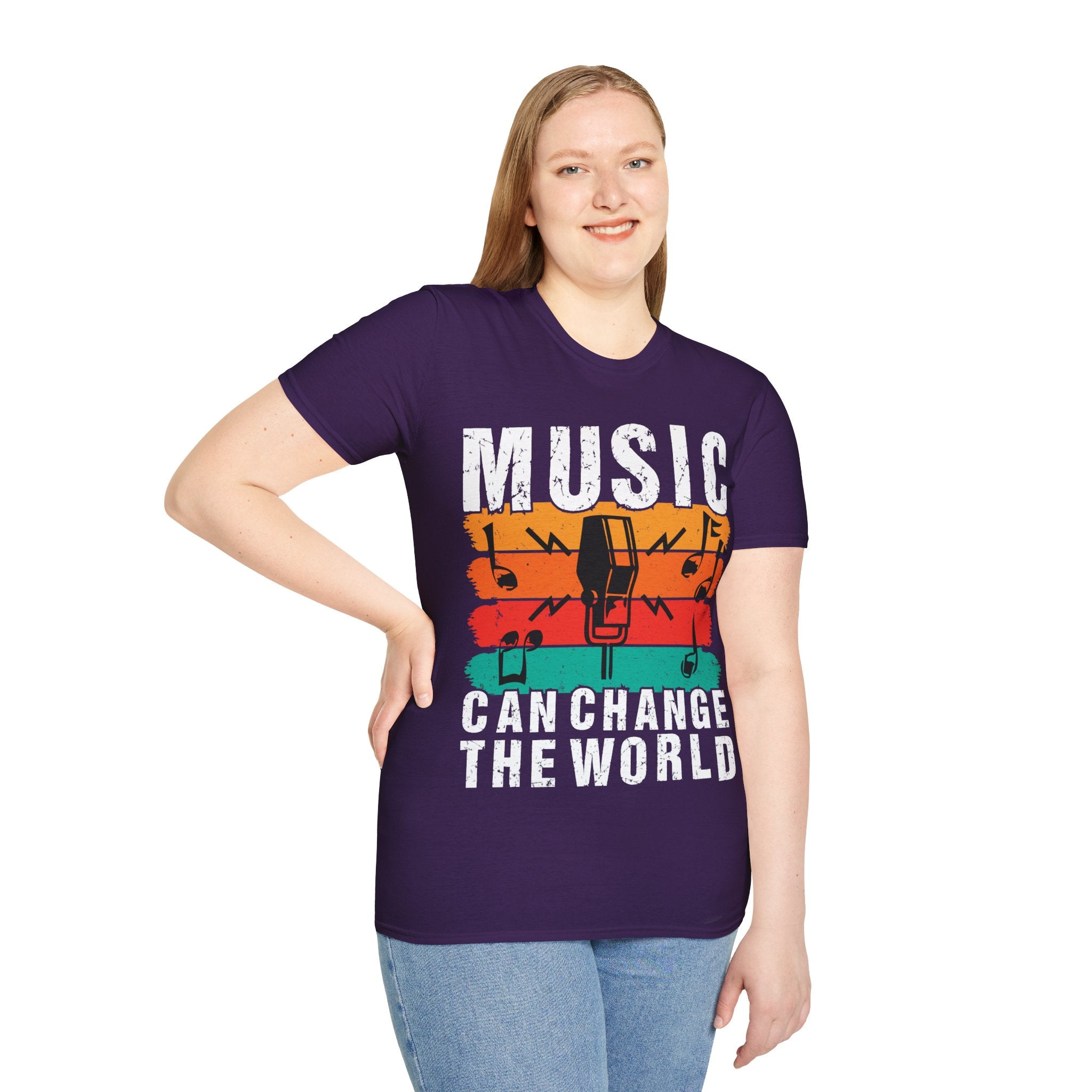 "Music Can Change The World" Unisex Soft style T-Shirt