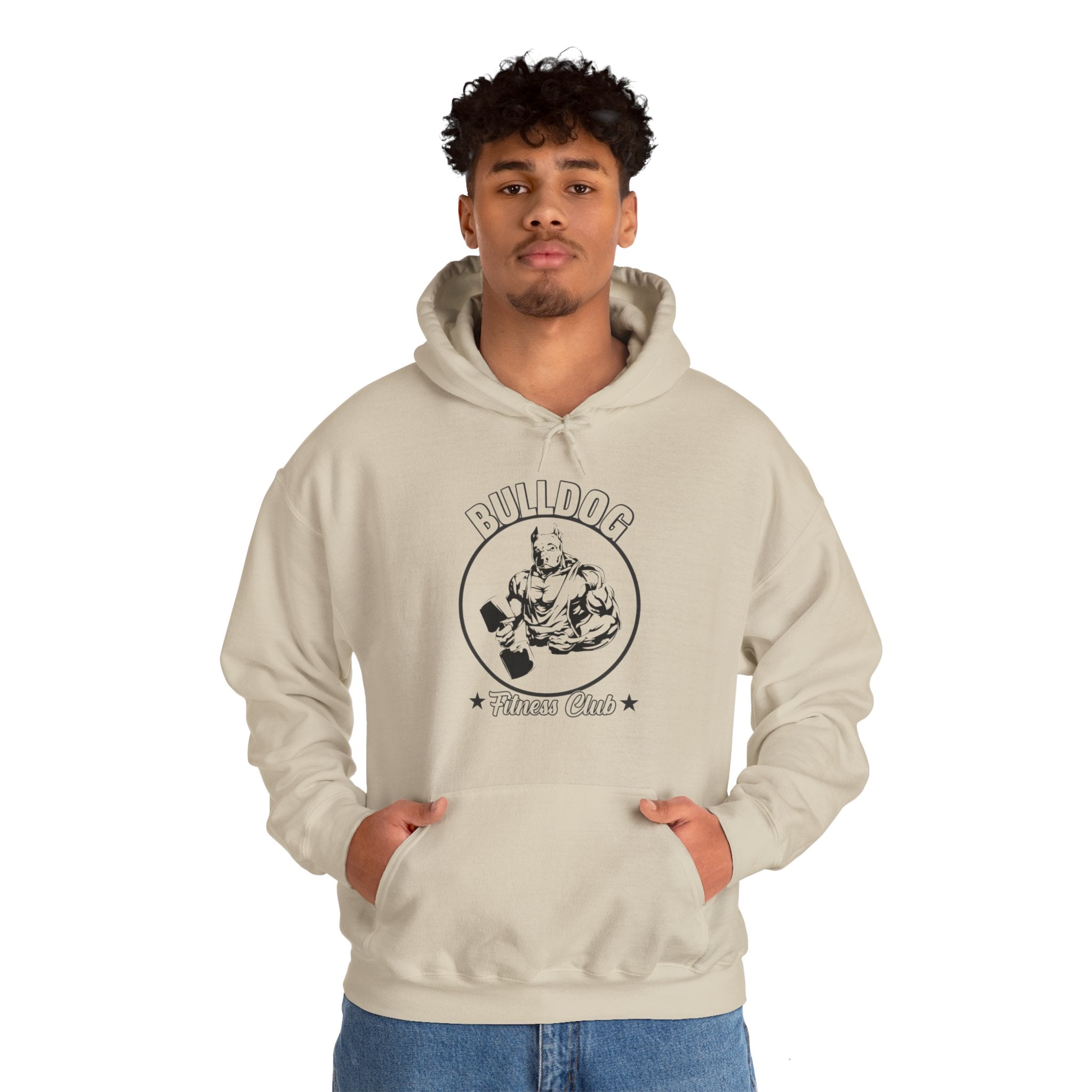 "BullDog Fitness Club"  Unisex Heavy Blend™ Hooded Sweatshirt