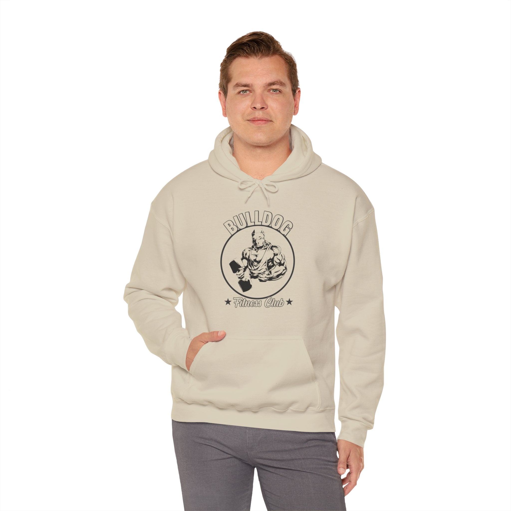 "BullDog Fitness Club"  Unisex Heavy Blend™ Hooded Sweatshirt