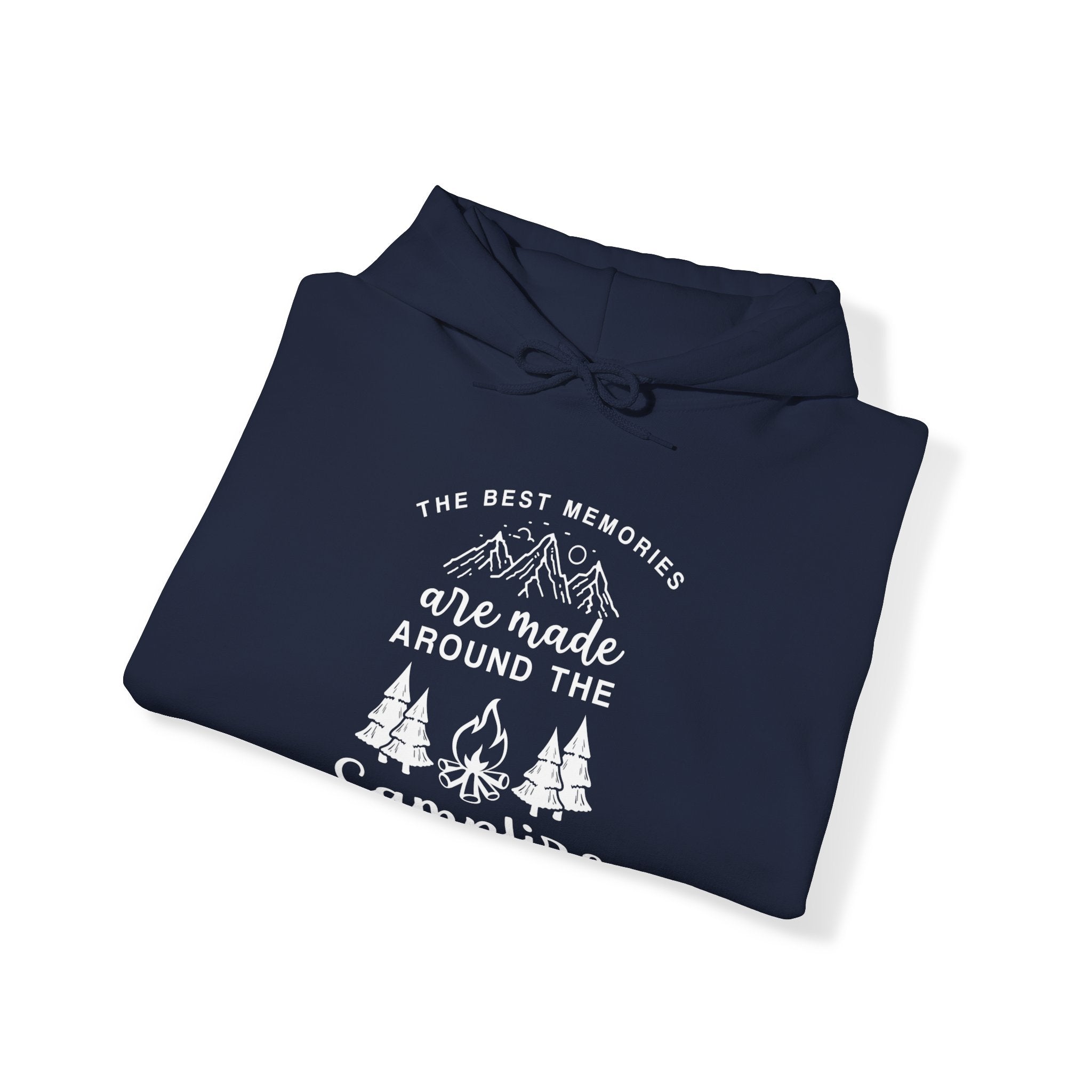 "Best Memories Are Made Around Campfire" Unisex Heavy Blend™ Hooded Sweatshirt