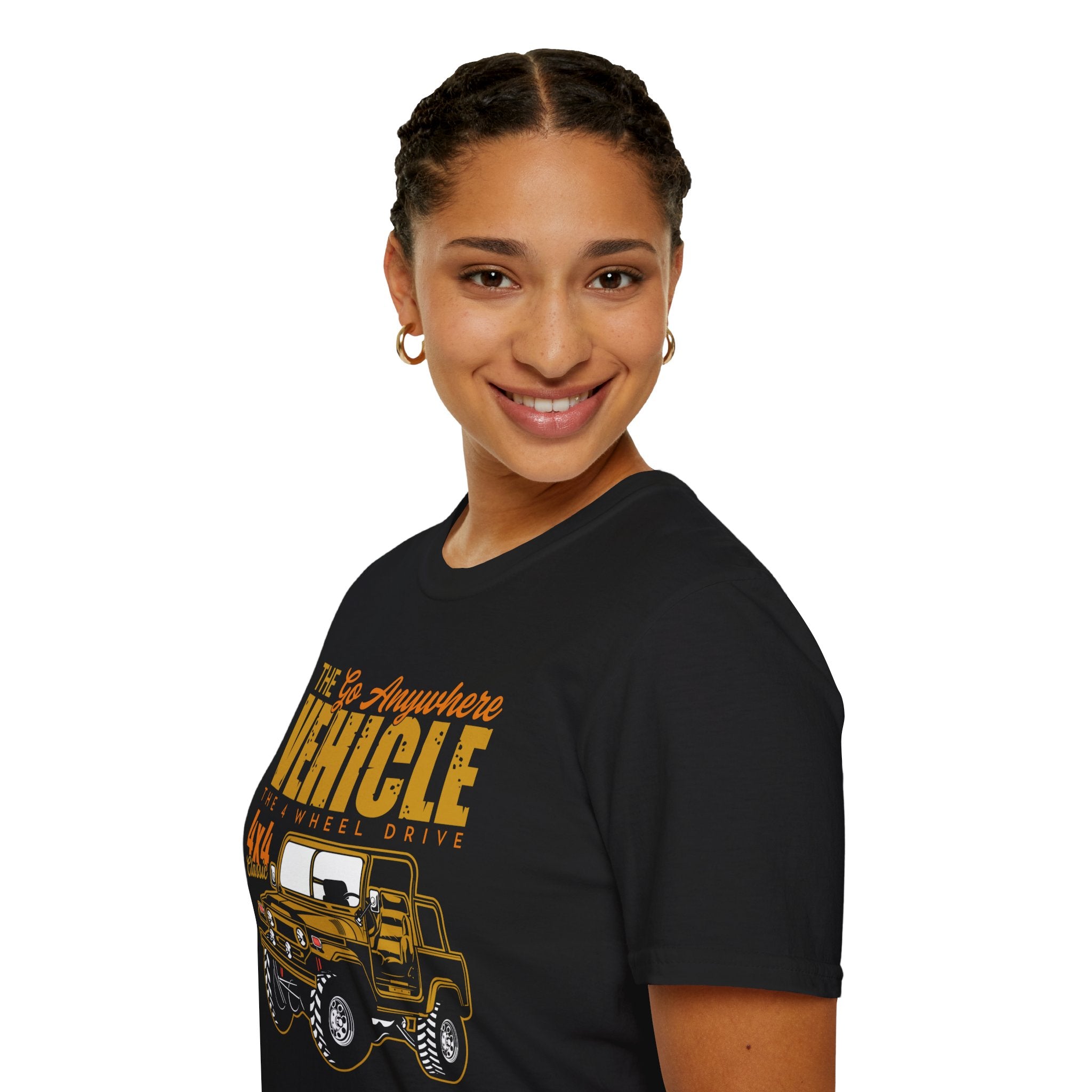 "THE GO ANYWHERE VEHICLE THE 4 WHEEL DRIVE 4X4 CLASSIC" Unisex Soft style T-Shirt