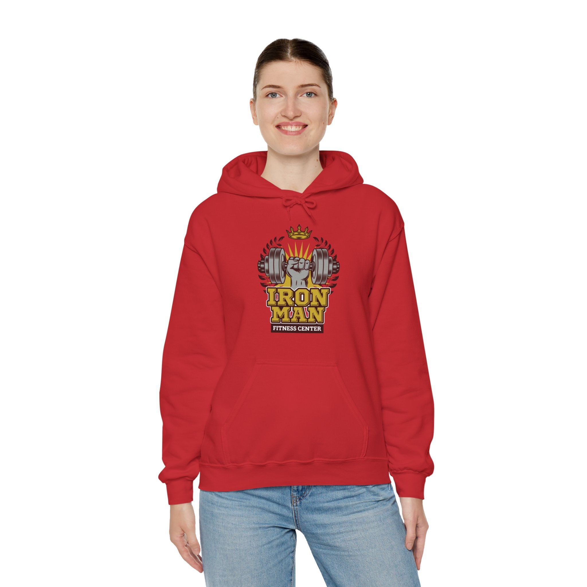 "IronMan Fitness Centre" Unisex Heavy Blend™ Hooded Sweatshirt