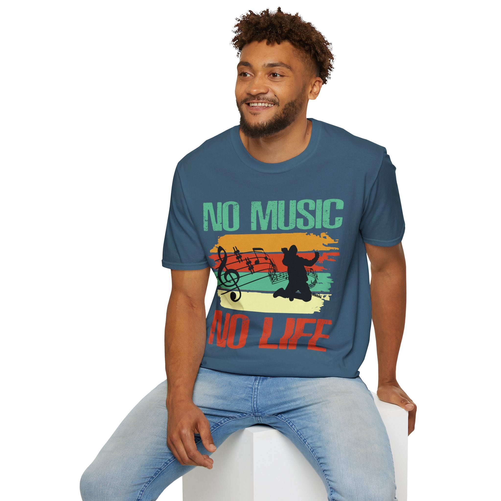 "No Music No Life" Unisex Soft style T-Shirt