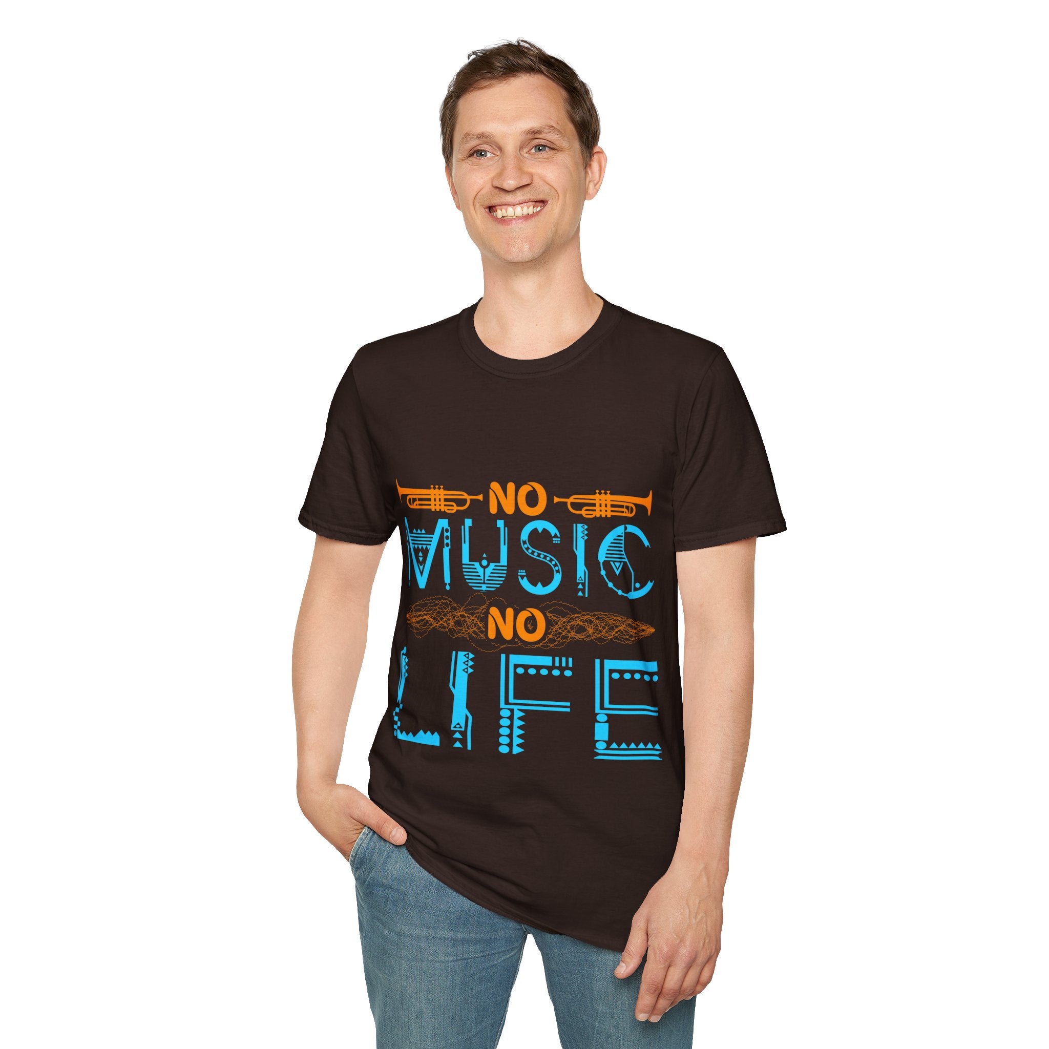 "No Music No Life" Unisex Soft style T-Shirt