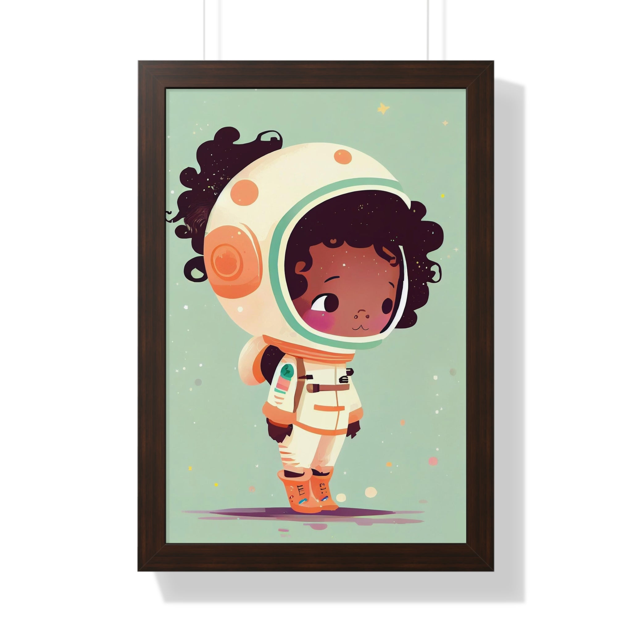 "BG ASTRONAUT" Framed Vertical Poster