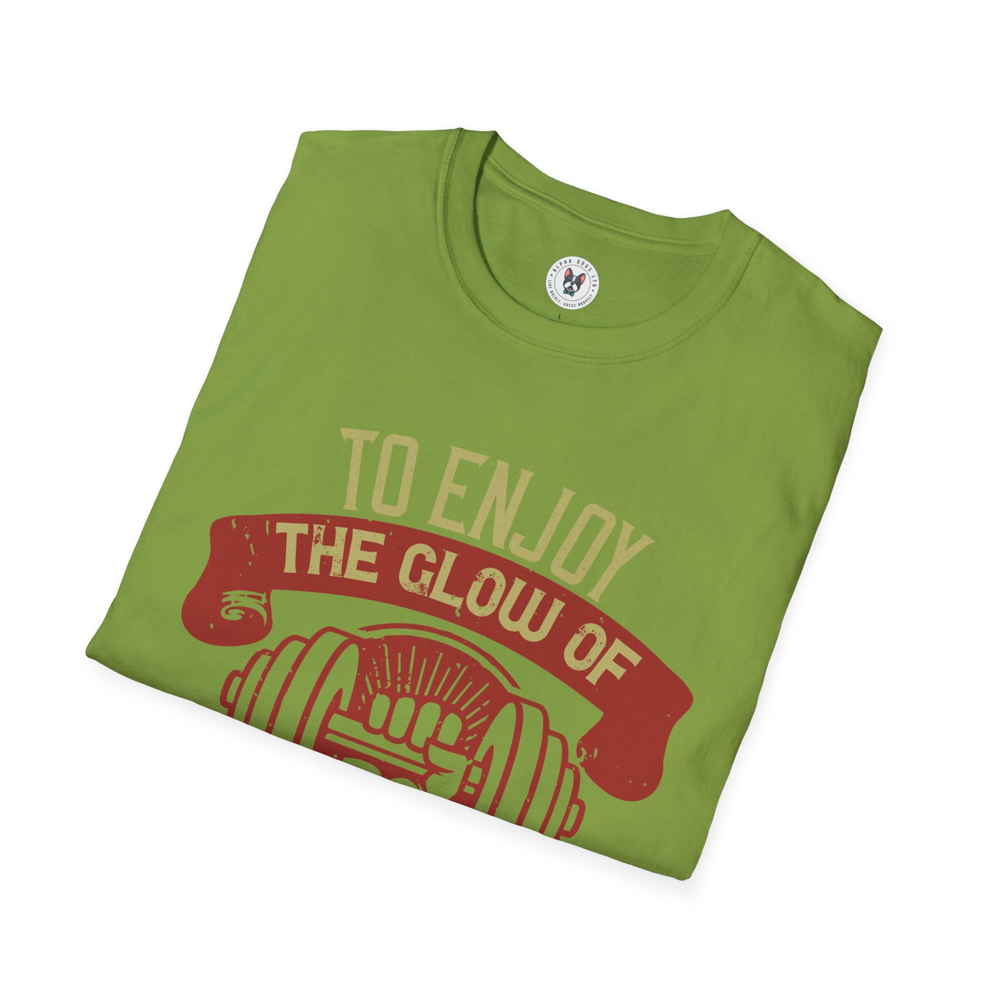 "To enjoy the glow of good health, you must exercise" Unisex Soft style T-Shirt