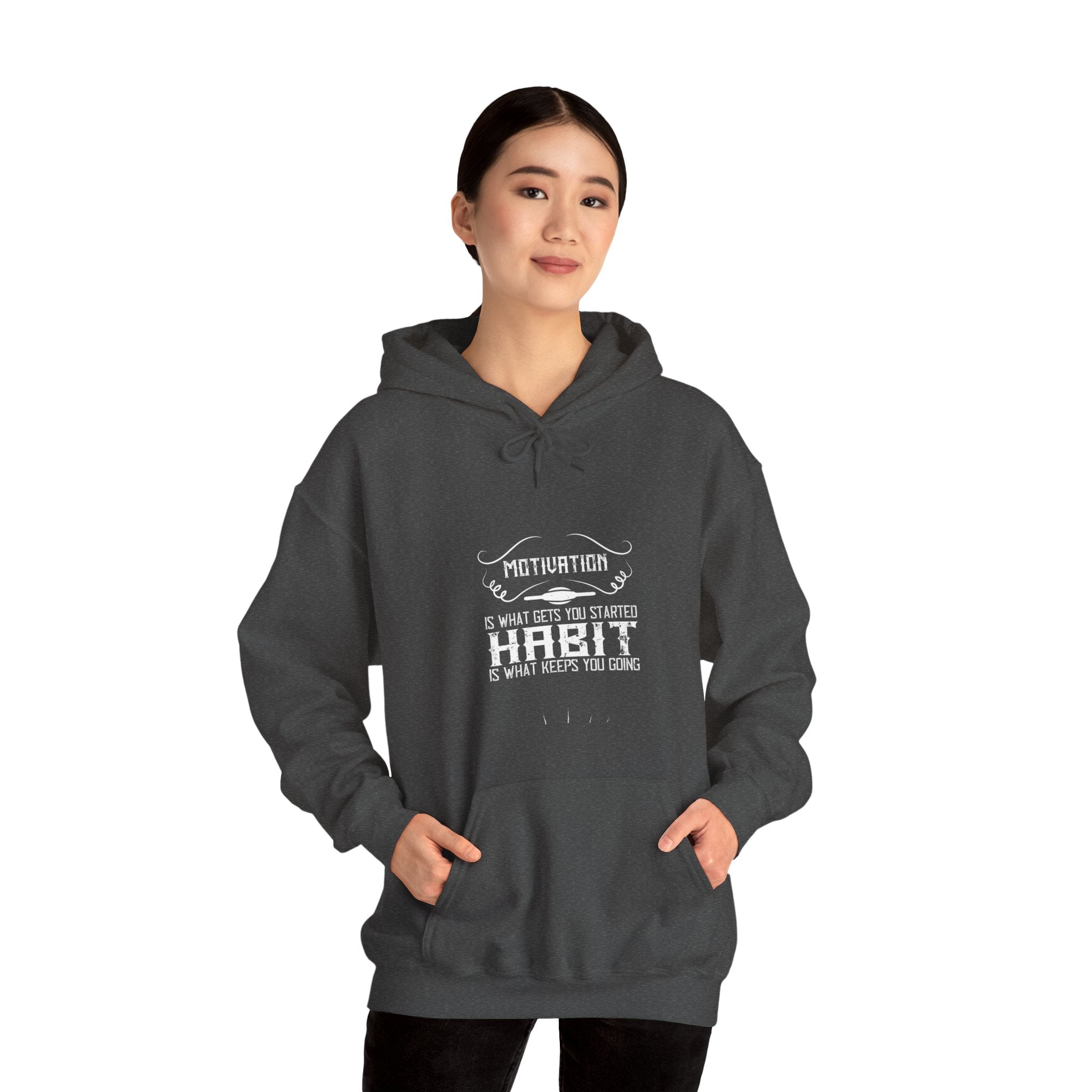 "Habit Is What Keeps You Going" Unisex Heavy Blend™ Hooded Sweatshirt