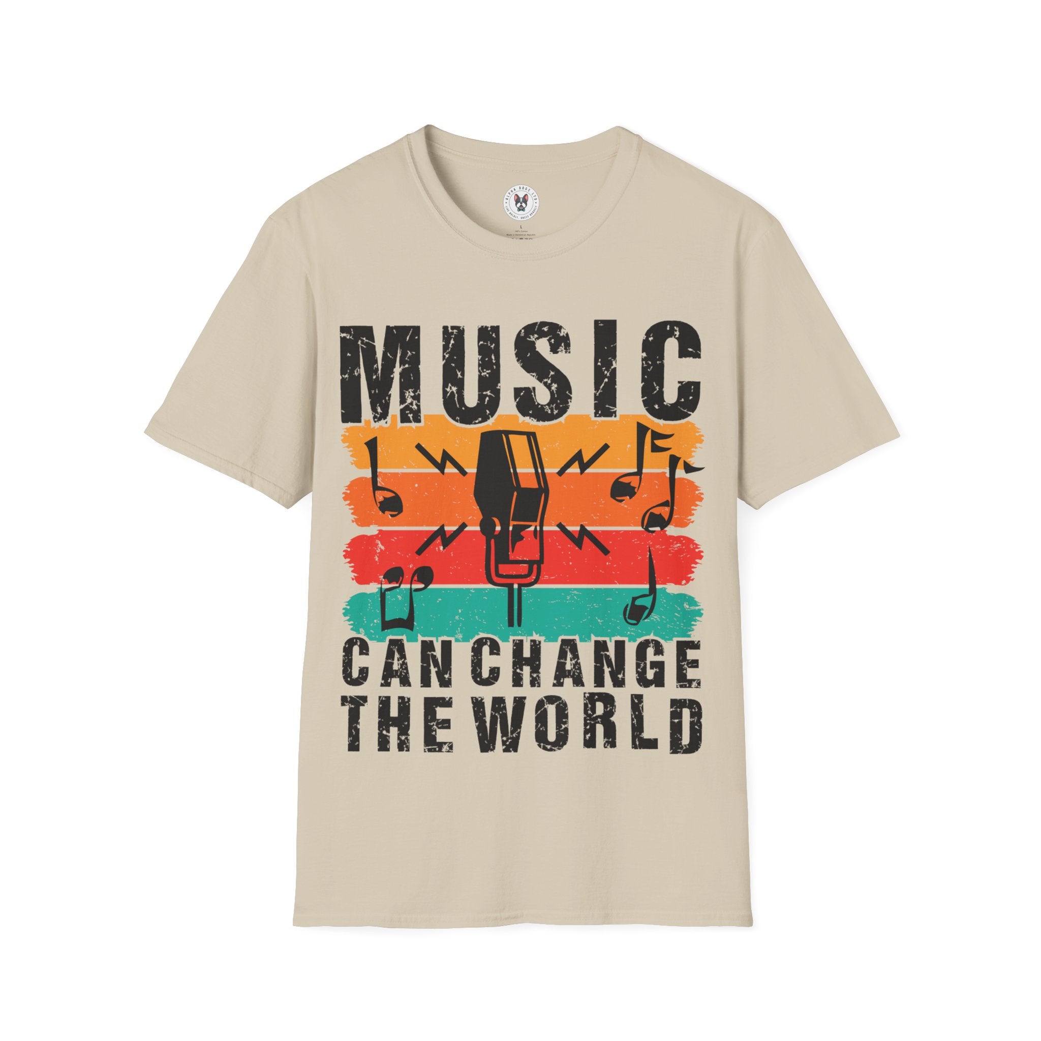 "Music Can Change The World" Unisex Soft style T-Shirt