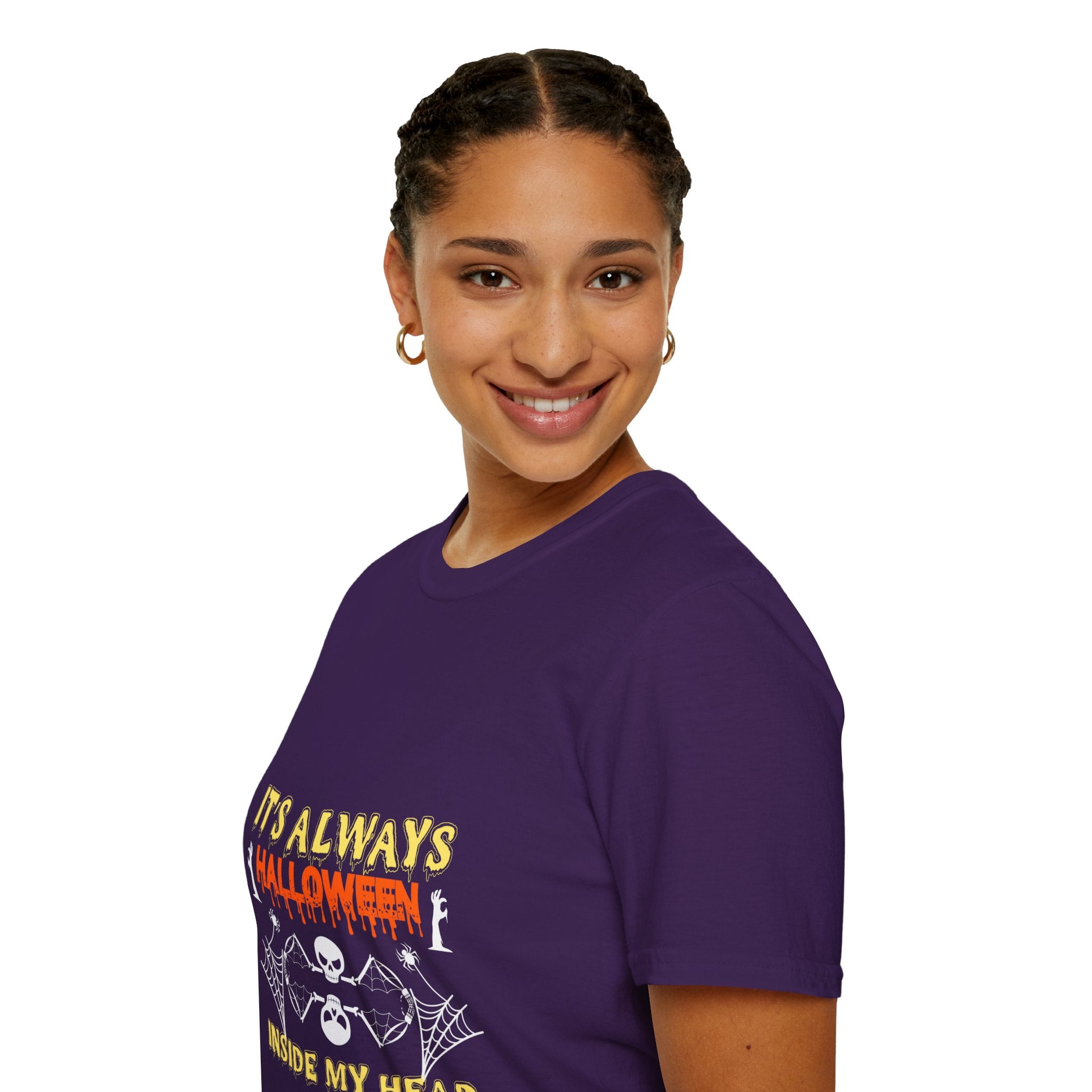 "IT'S ALWAYS HALLOWEEN INSIDE MY HEAD" Unisex Soft style T-Shirt