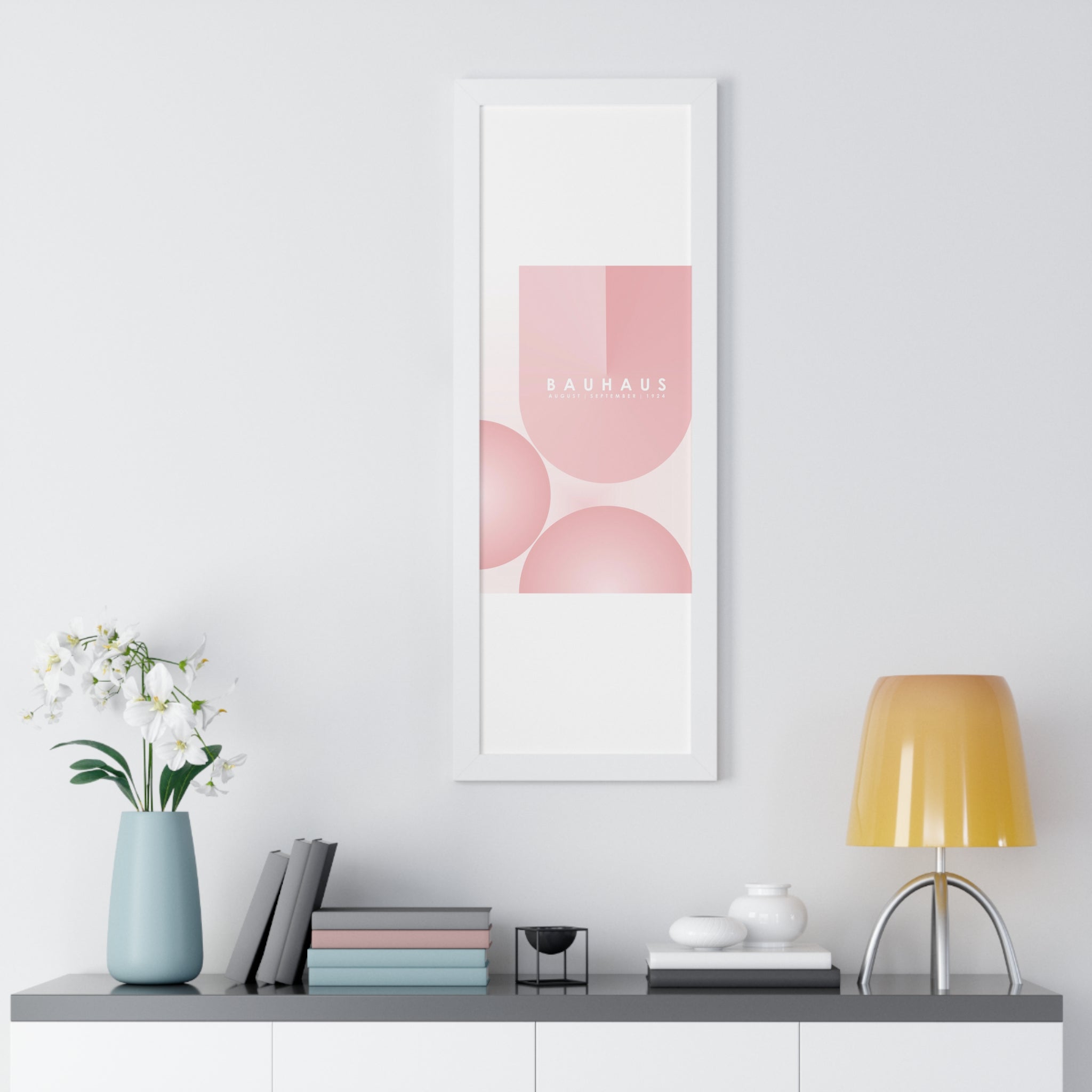 "BAUHAUS-STYLES-12" Framed Vertical Poster