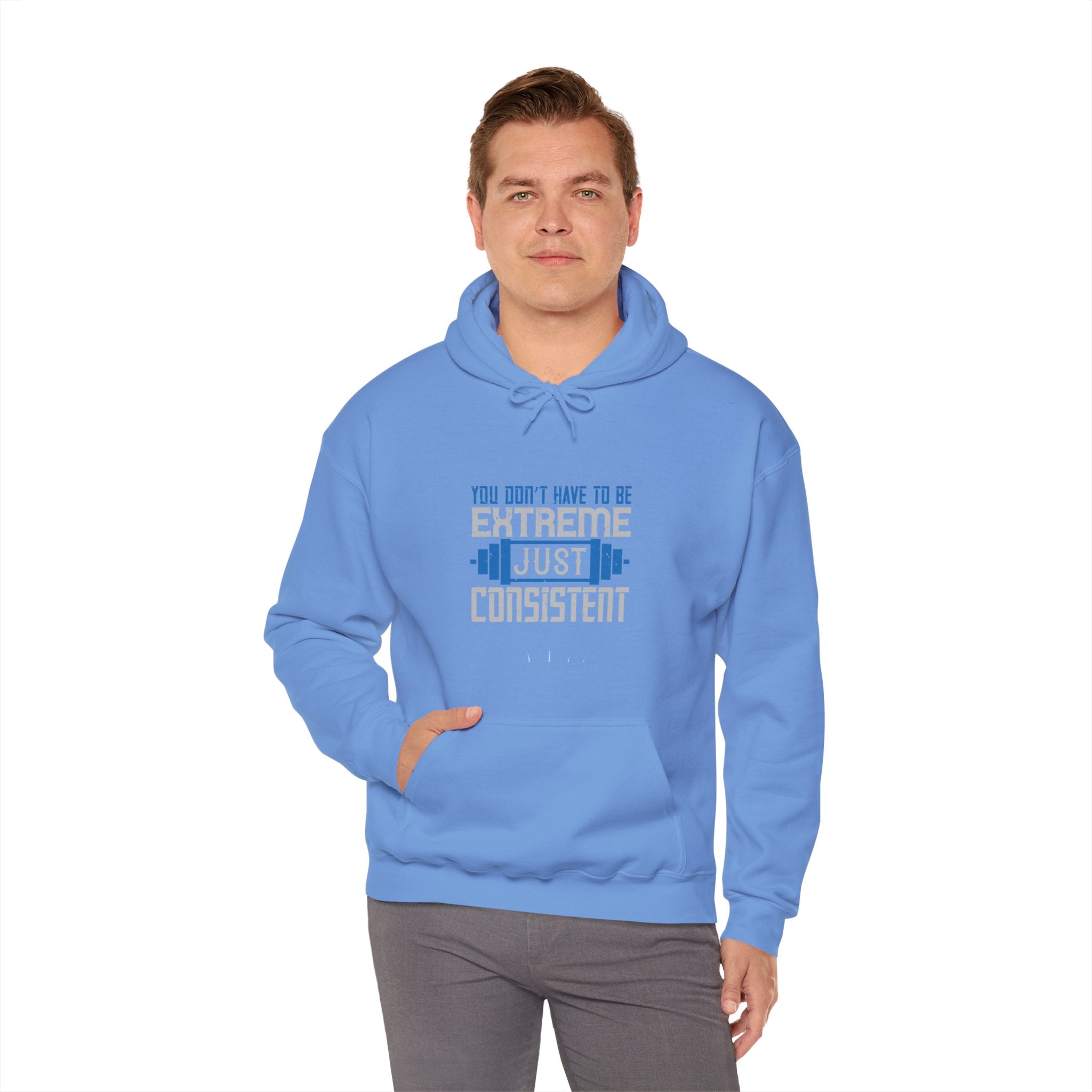 "You don’t have to be extreme, just consistent" Unisex Heavy Blend™ Hooded Sweatshirt