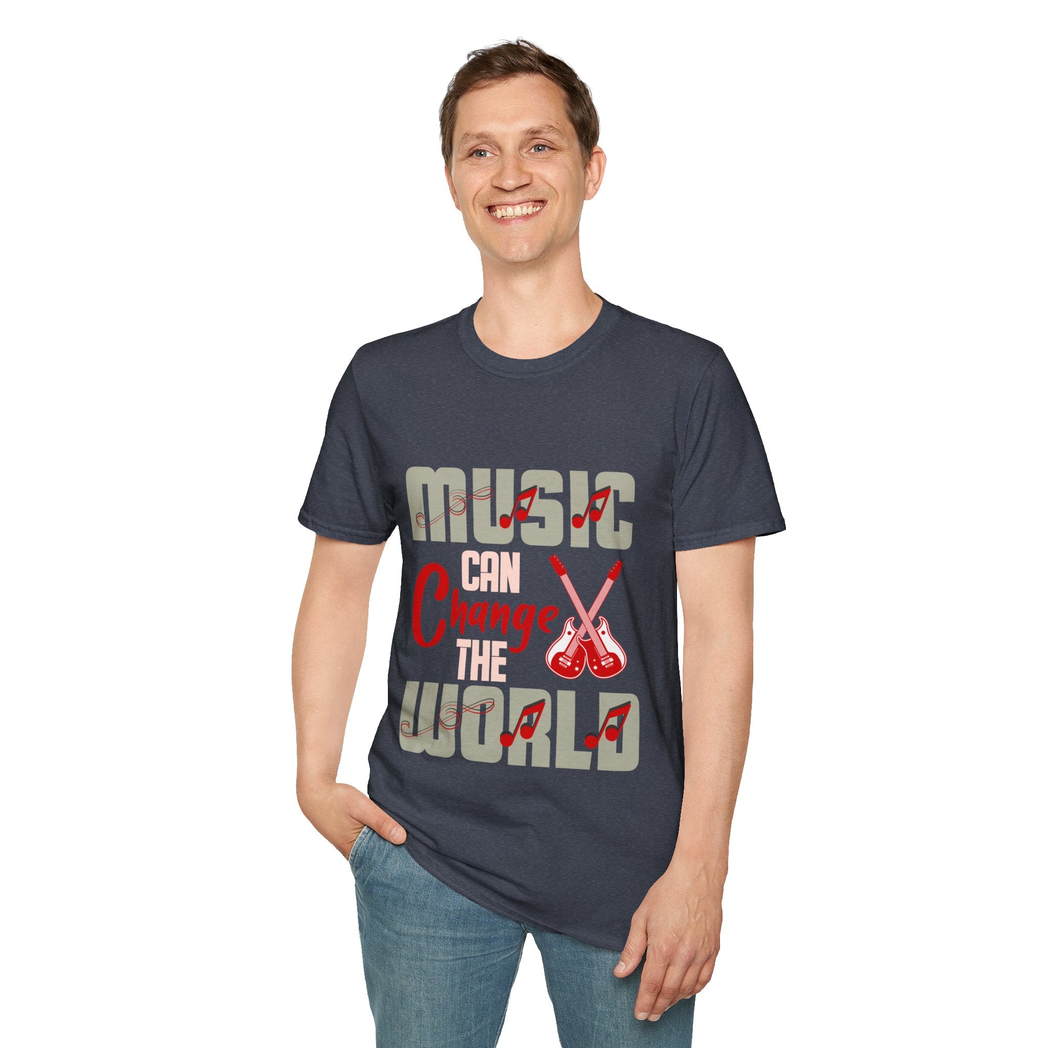 "Music Can Change The World" Unisex Soft style T-Shirt