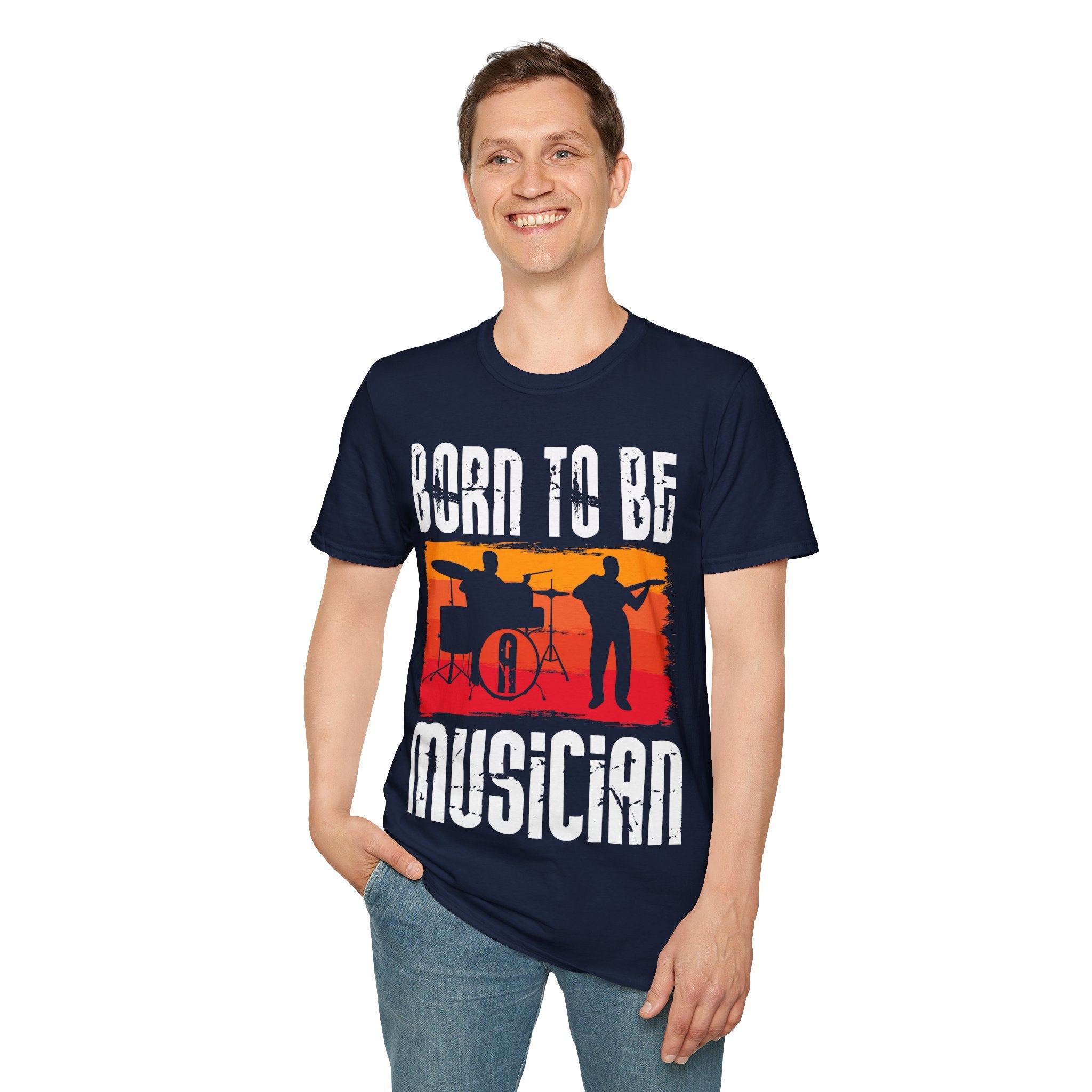 "Born To Be Musician" Unisex Soft style T-Shirt