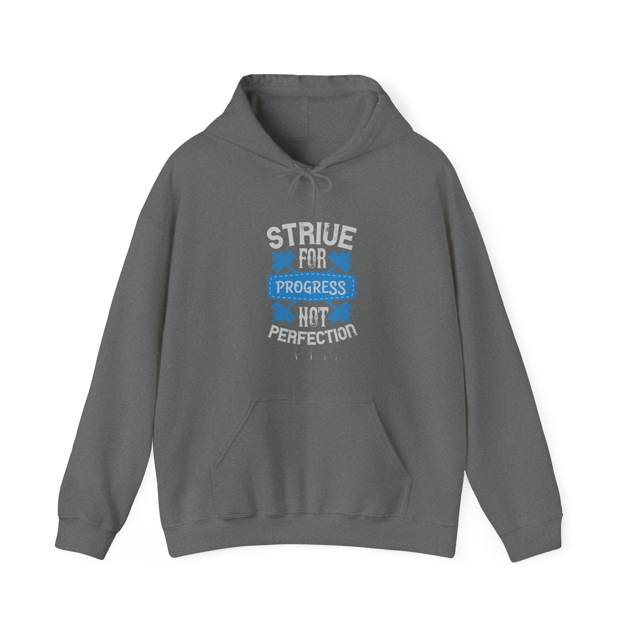 "Strive For Progress Not Perfection" Unisex Heavy Blend™ Hooded Sweatshirt