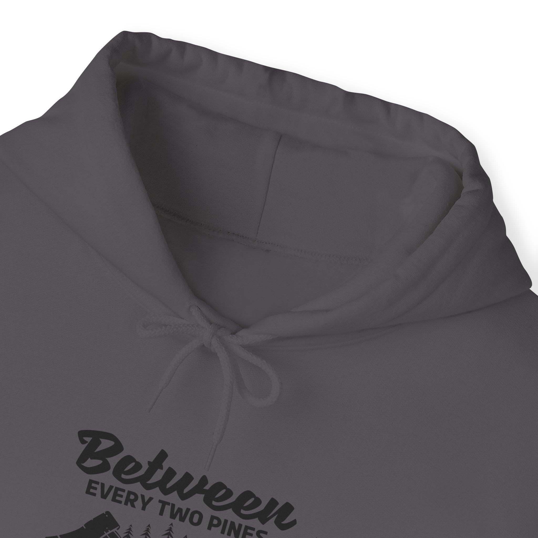 "Between Every Two Pines Is A Door To New World" Unisex Heavy Blend™ Hooded Sweatshirt