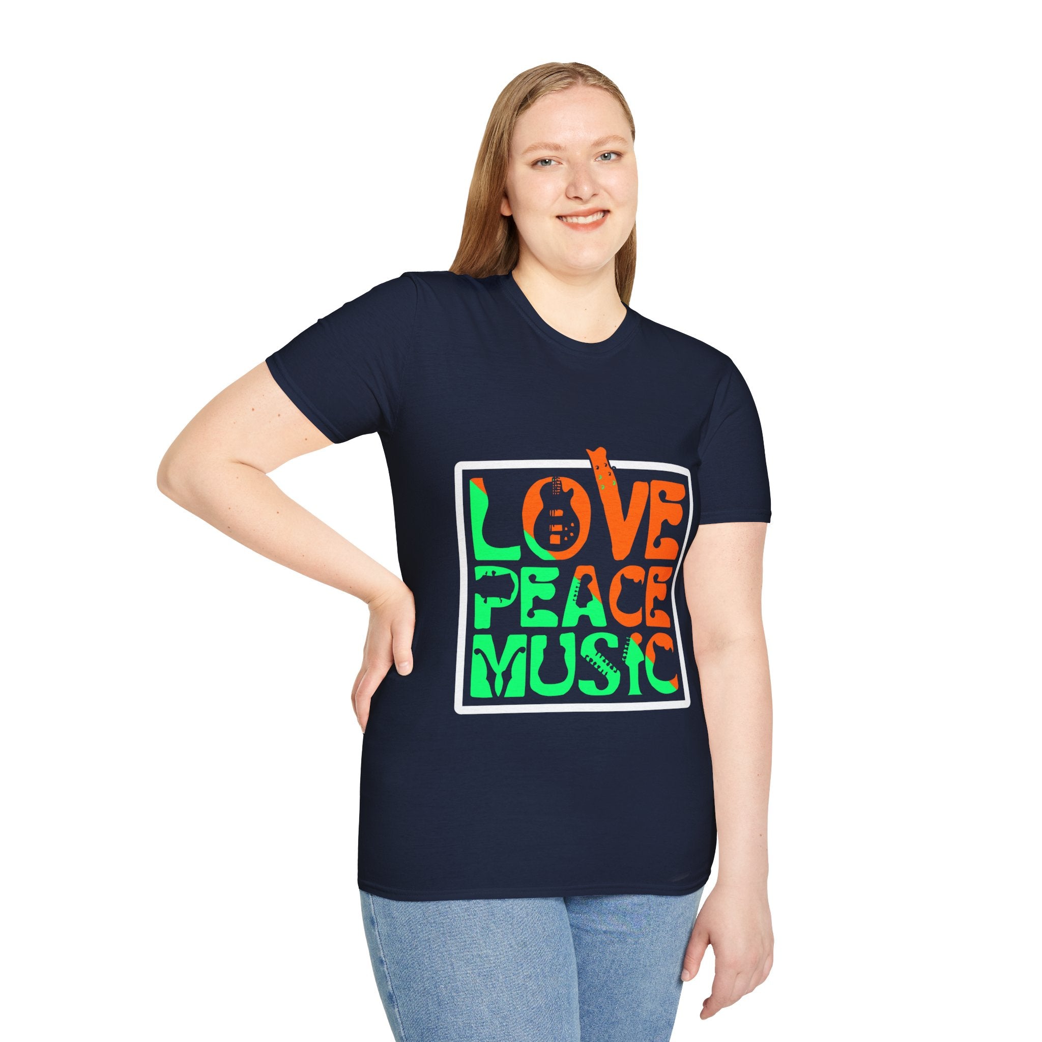 "Love Peace Music" Unisex Soft style T-Shirt