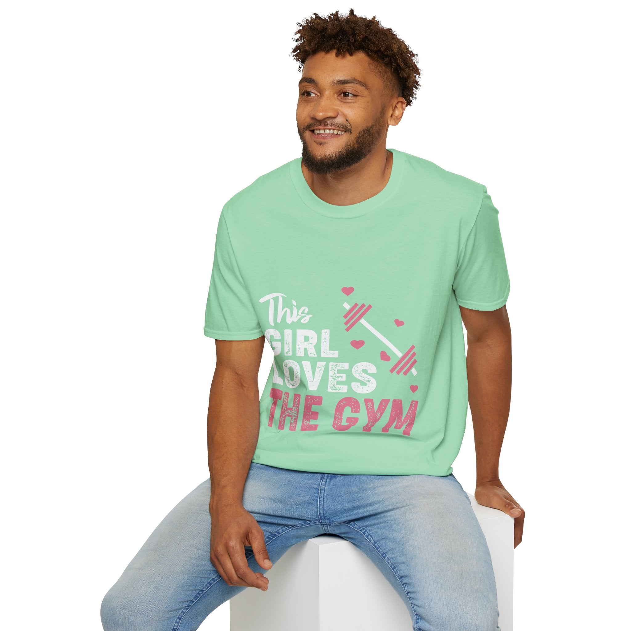 "The Girl Loves The Gym" Unisex Soft style T-Shirt