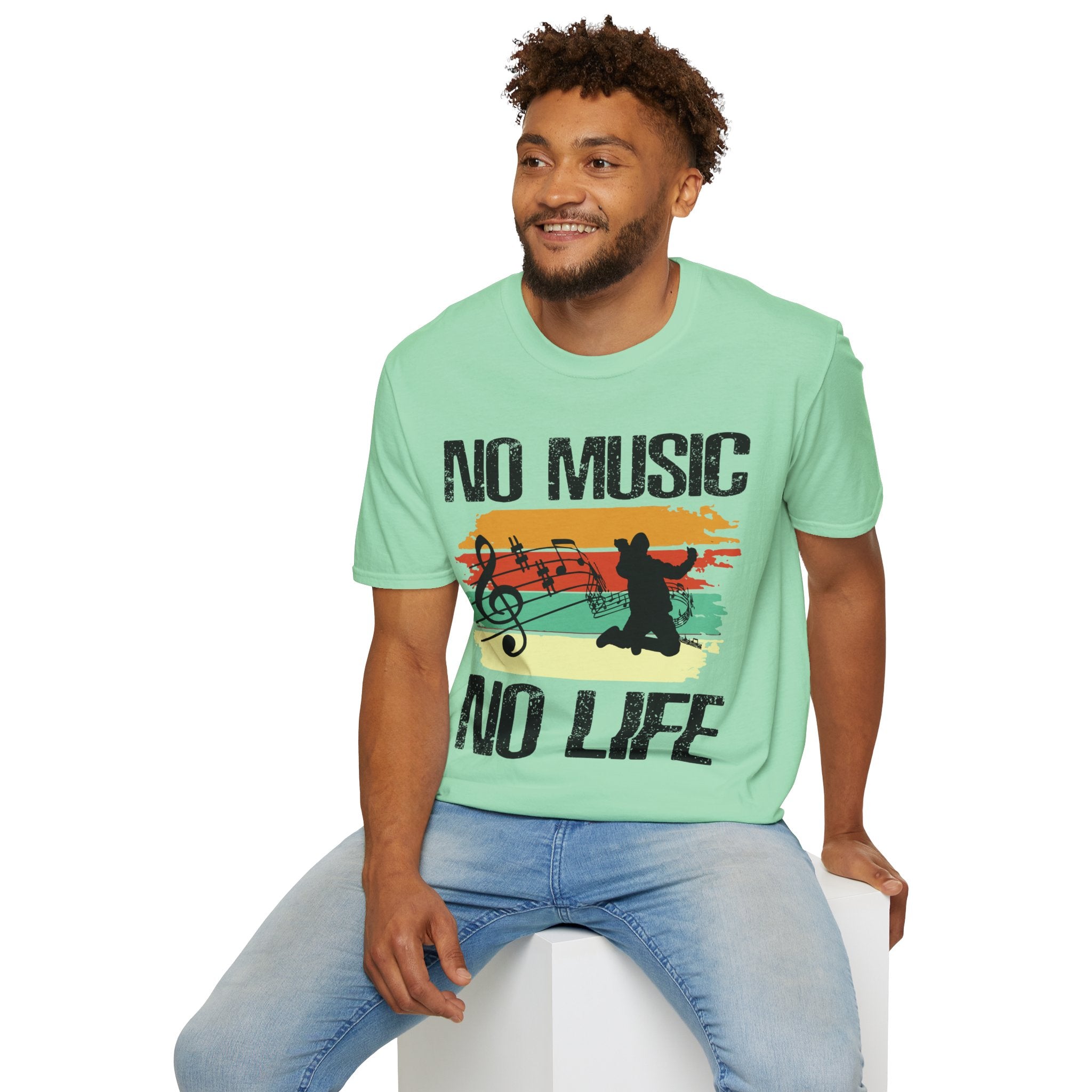 "No Music No Life"  Unisex Soft style T-Shirt