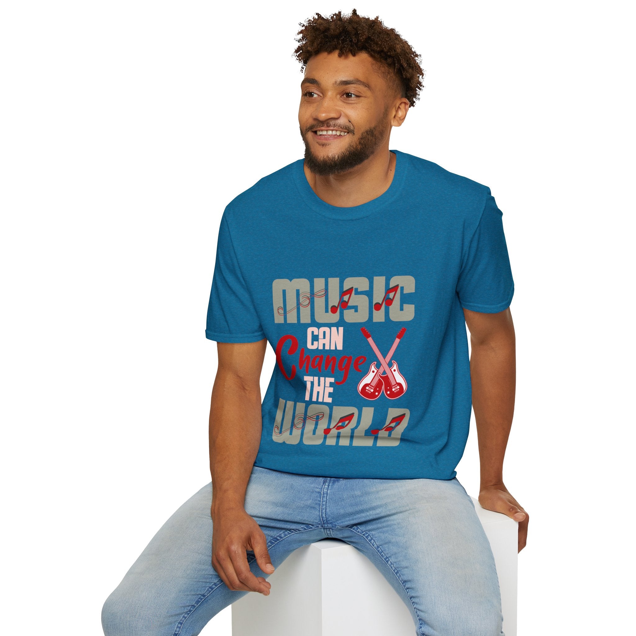 "Music Can Change The World" Unisex Soft style T-Shirt