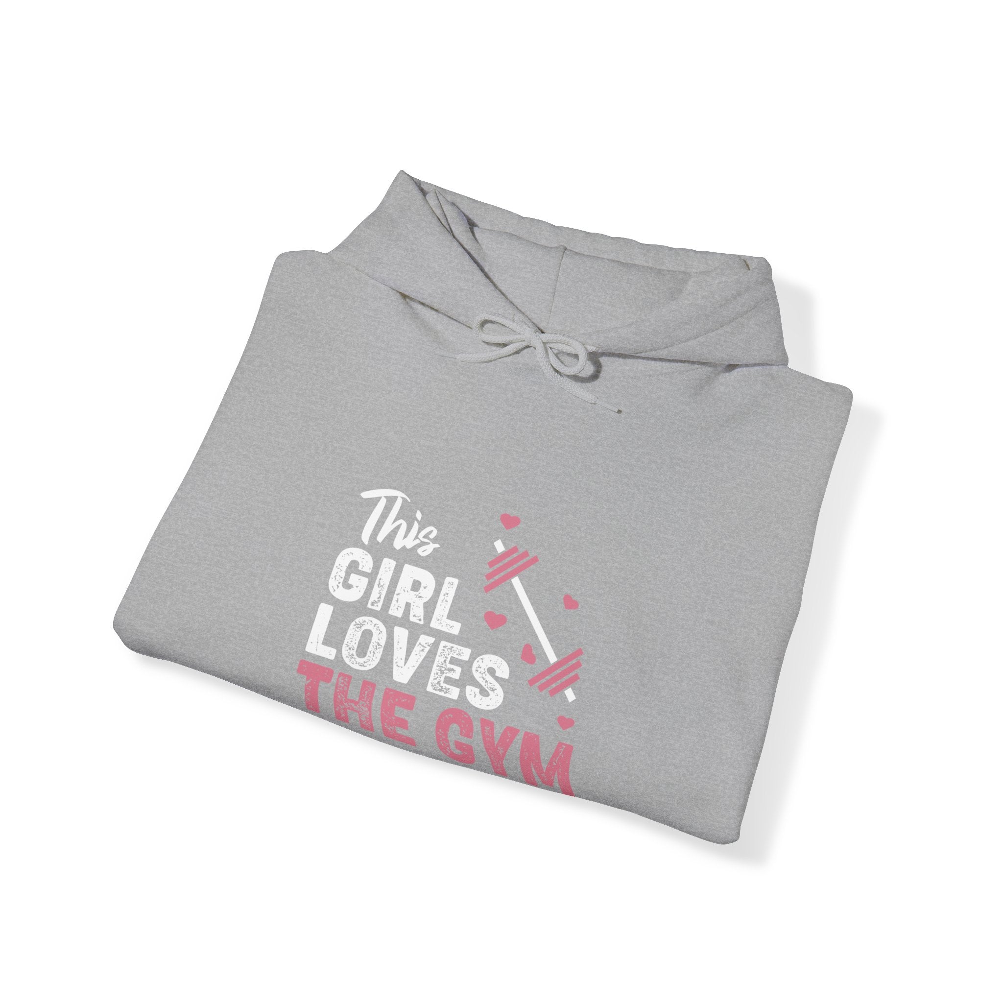 "The Girl Loves The Gym" Unisex Heavy Blend™ Hooded Sweatshirt