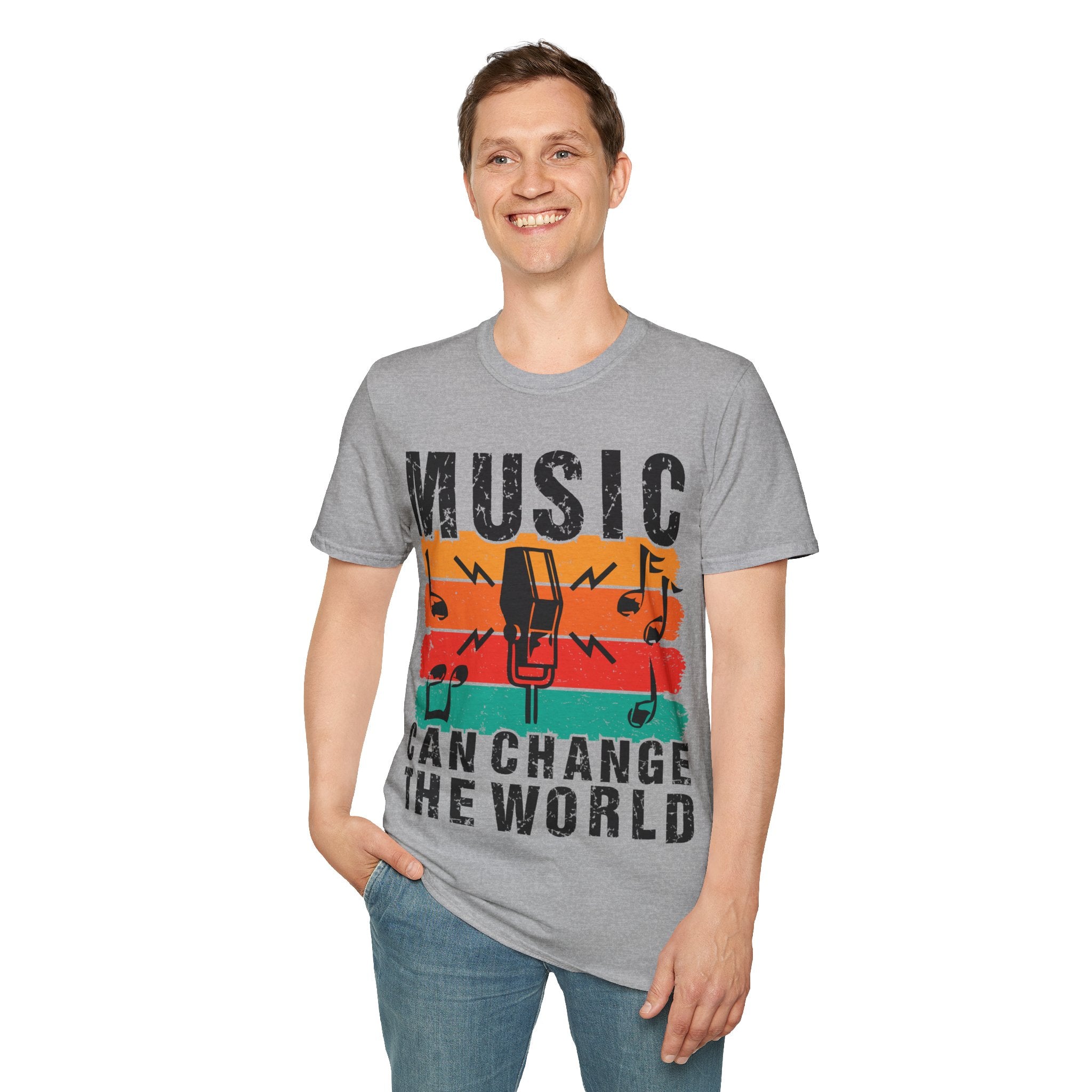 "Music Can Change The World" Unisex Soft style T-Shirt