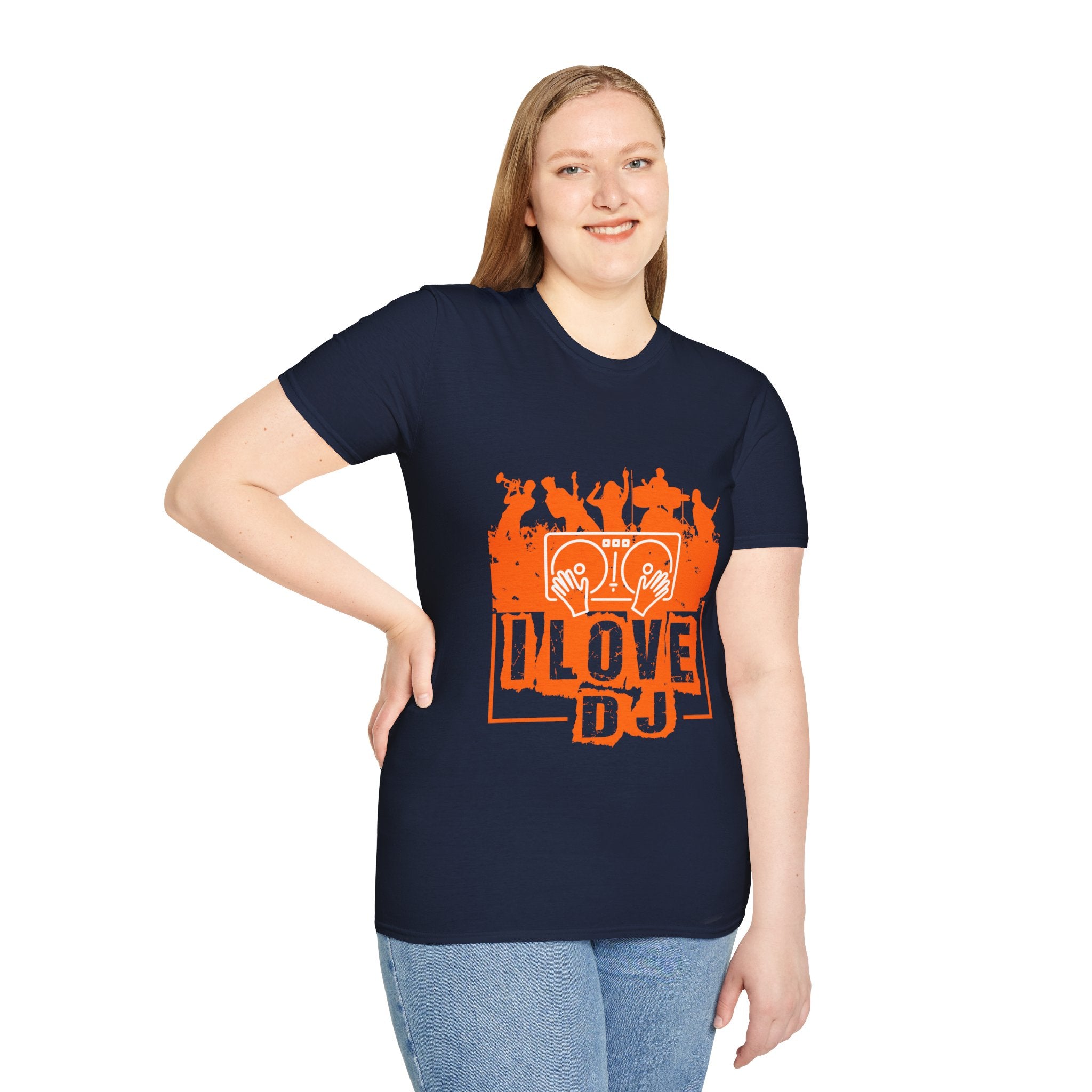 "I Love DJ" Unisex Soft style T-Shirt