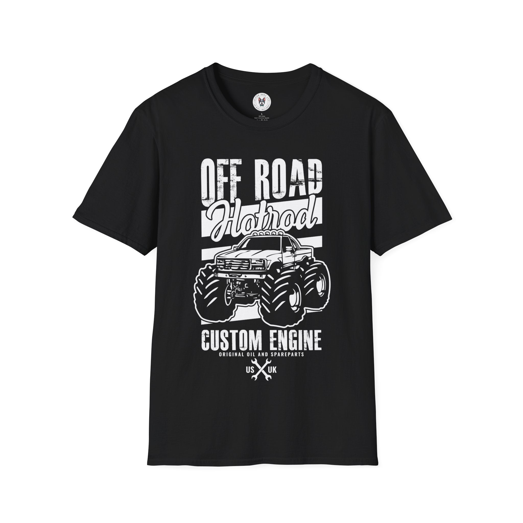 "OFF ROAD HOTROD CUSTOM ENGINE ORIGINAL OIL AND SPARE PARTS US UK" Unisex Soft style T-Shirt